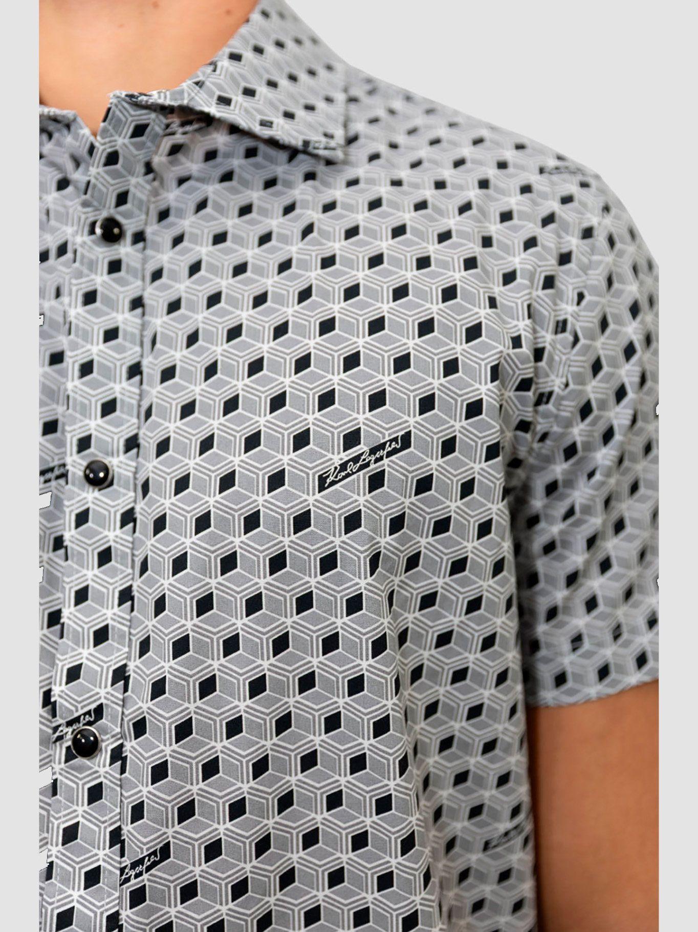 Camisa con estampado geométrico-4