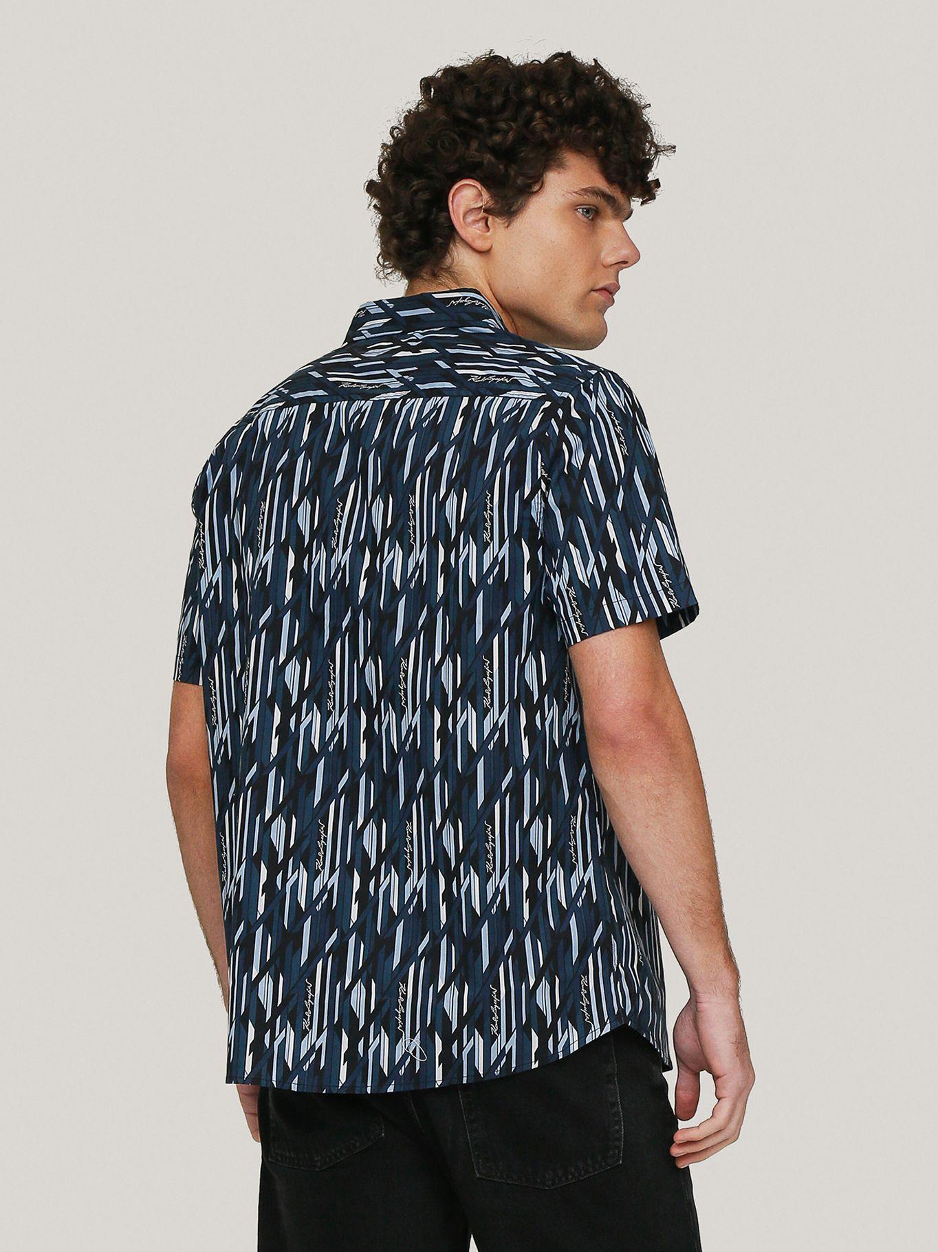 Camisa con estampado geométrico-3