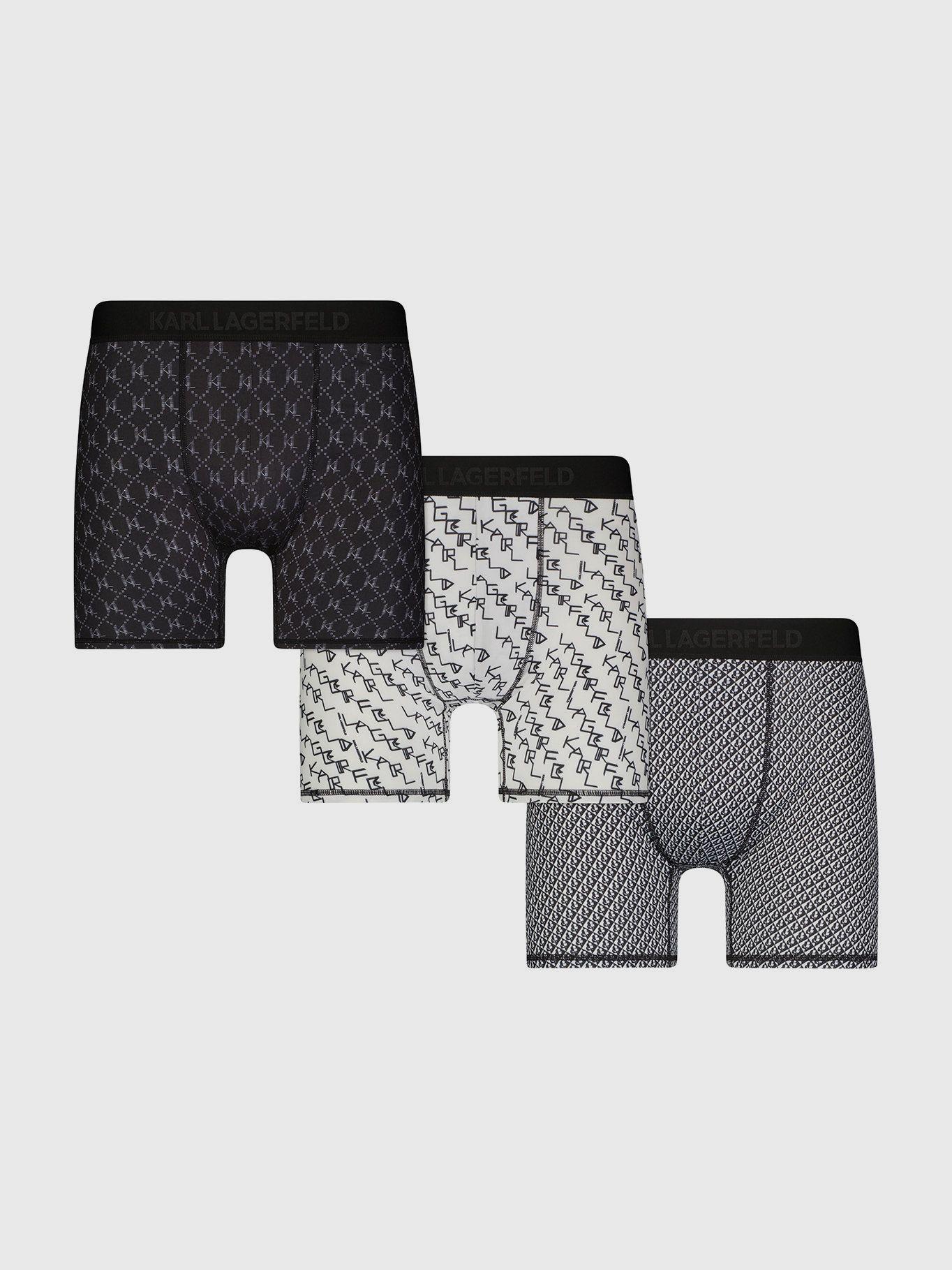 Pack de 3 bóxers con estampado múltiple KL Multicolor-0