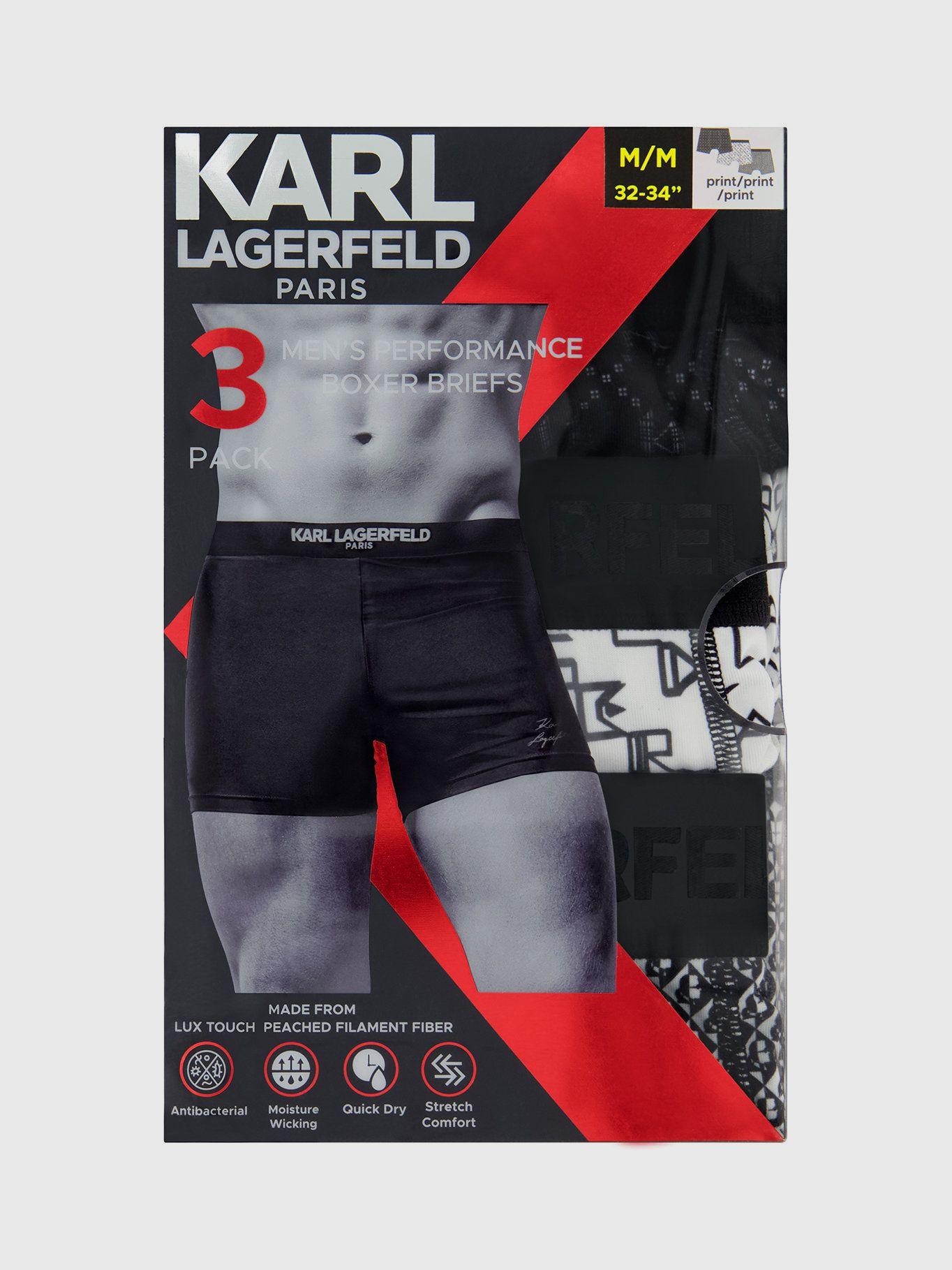 Pack de 3 bóxers con estampado múltiple KL Multicolor-4