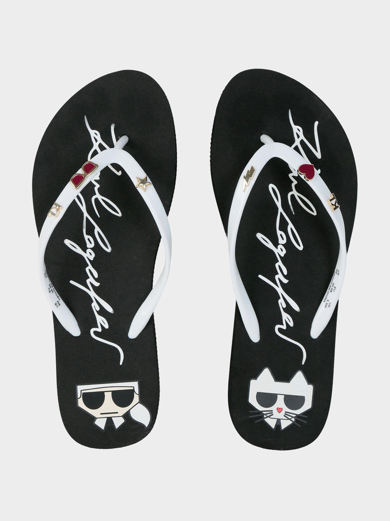 Sandalias flip flop Zonny Negro Karl Lagerfeld-3