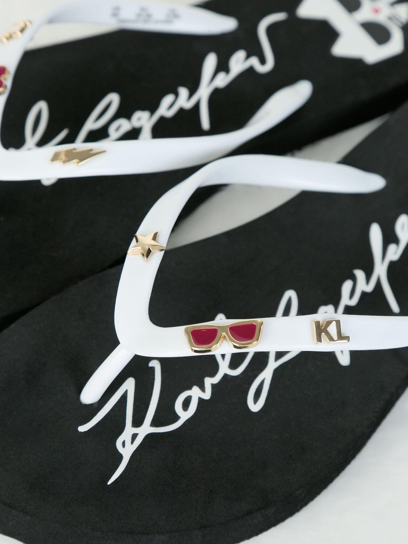 Sandalias flip flop Zonny Negro Karl Lagerfeld-7