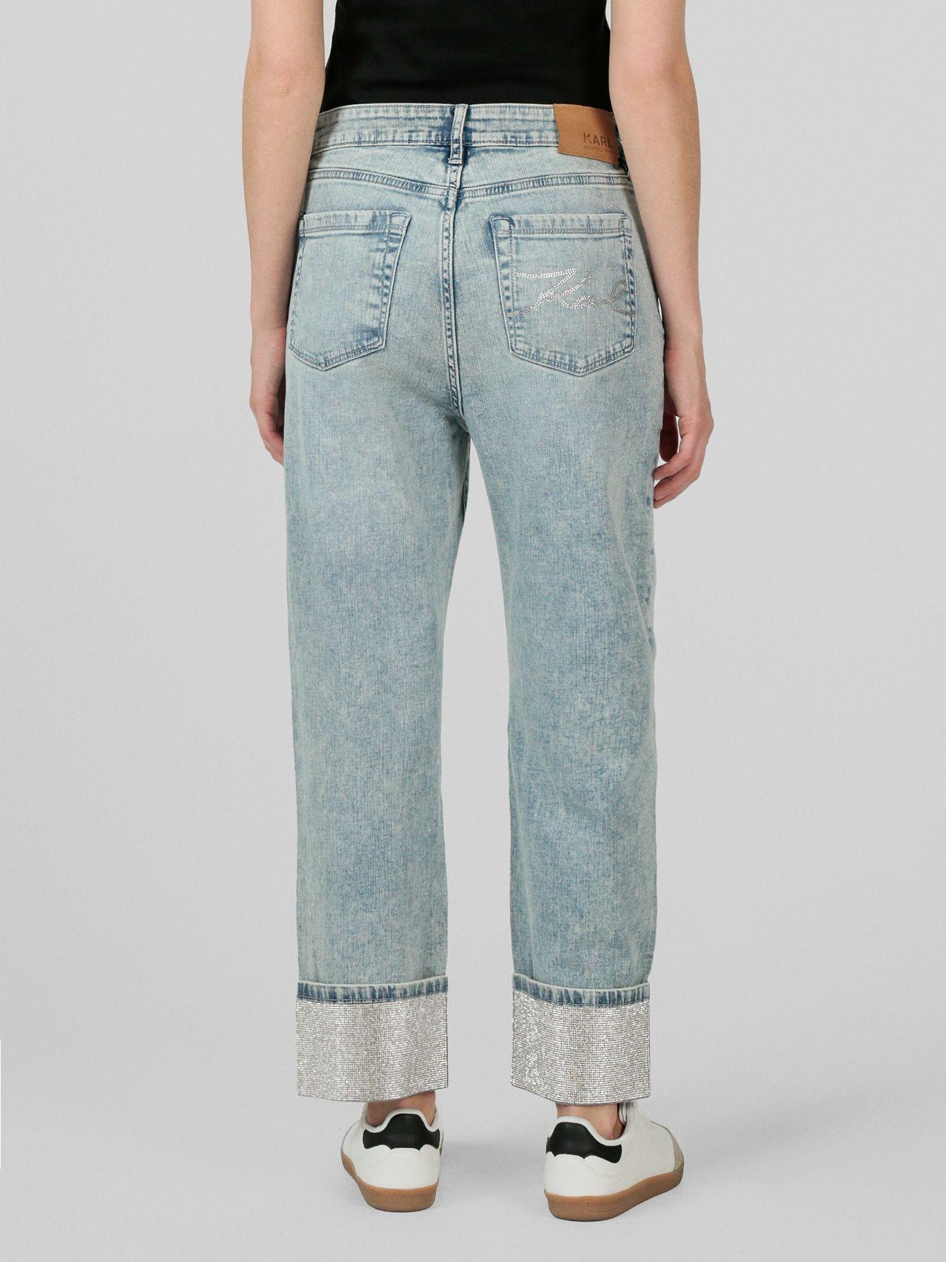 Pantalón denim detalles hotfix Celeste Karl Lagerfeld-2