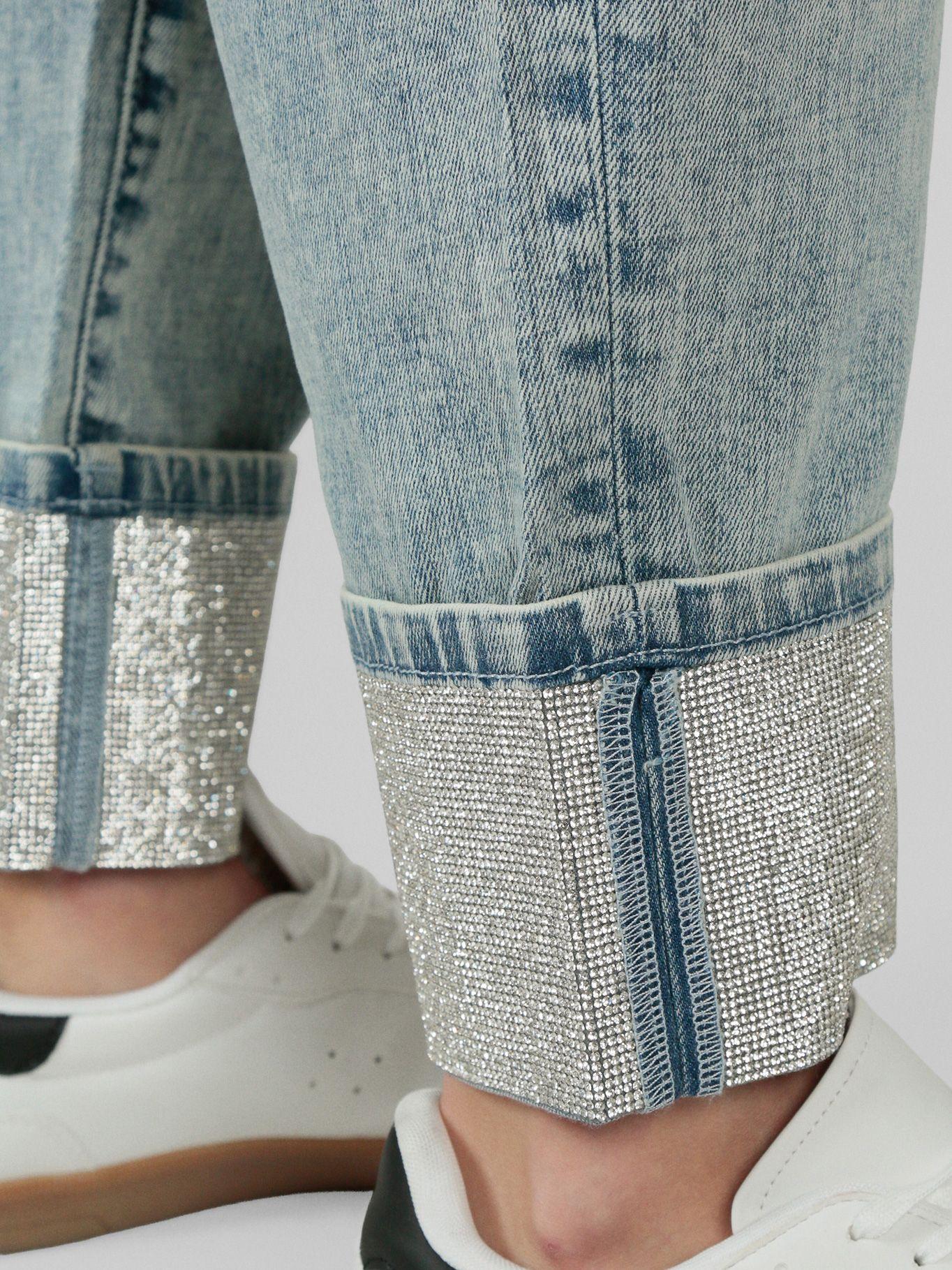 Pantalón denim detalles hotfix Celeste Karl Lagerfeld-5