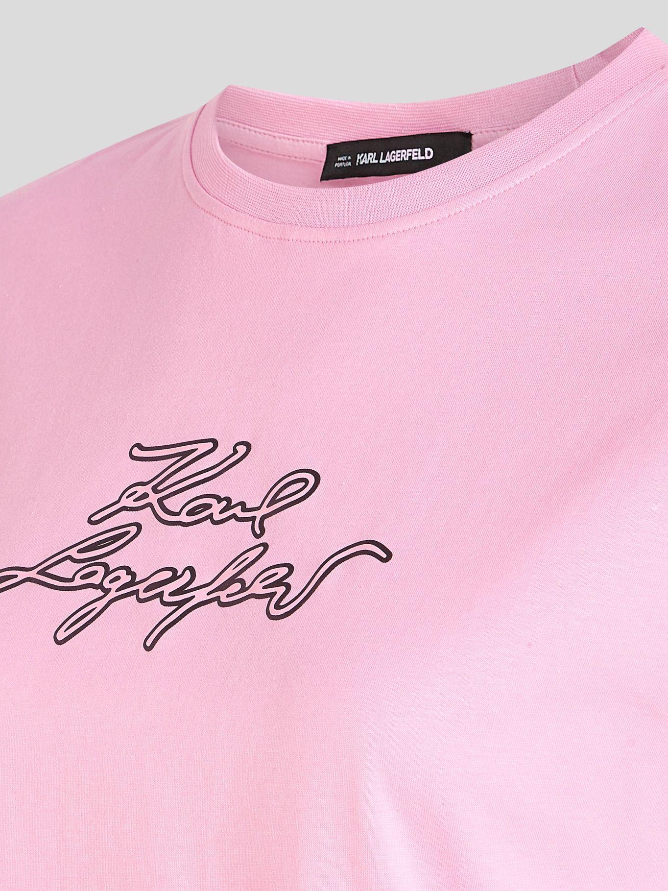 Polera varsity con logotipo Rosado Karl Lagerfeld-2