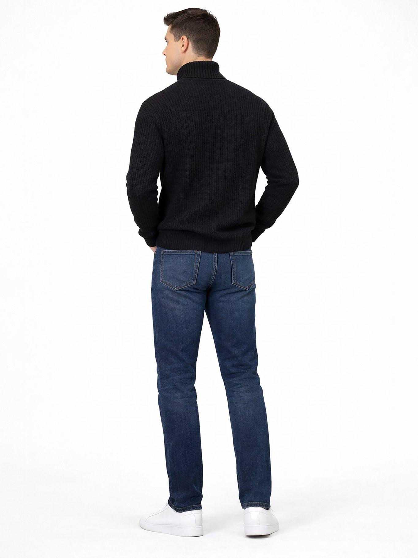 Sweater de cuello alto texturizado Negro Karl Lagerfeld-2