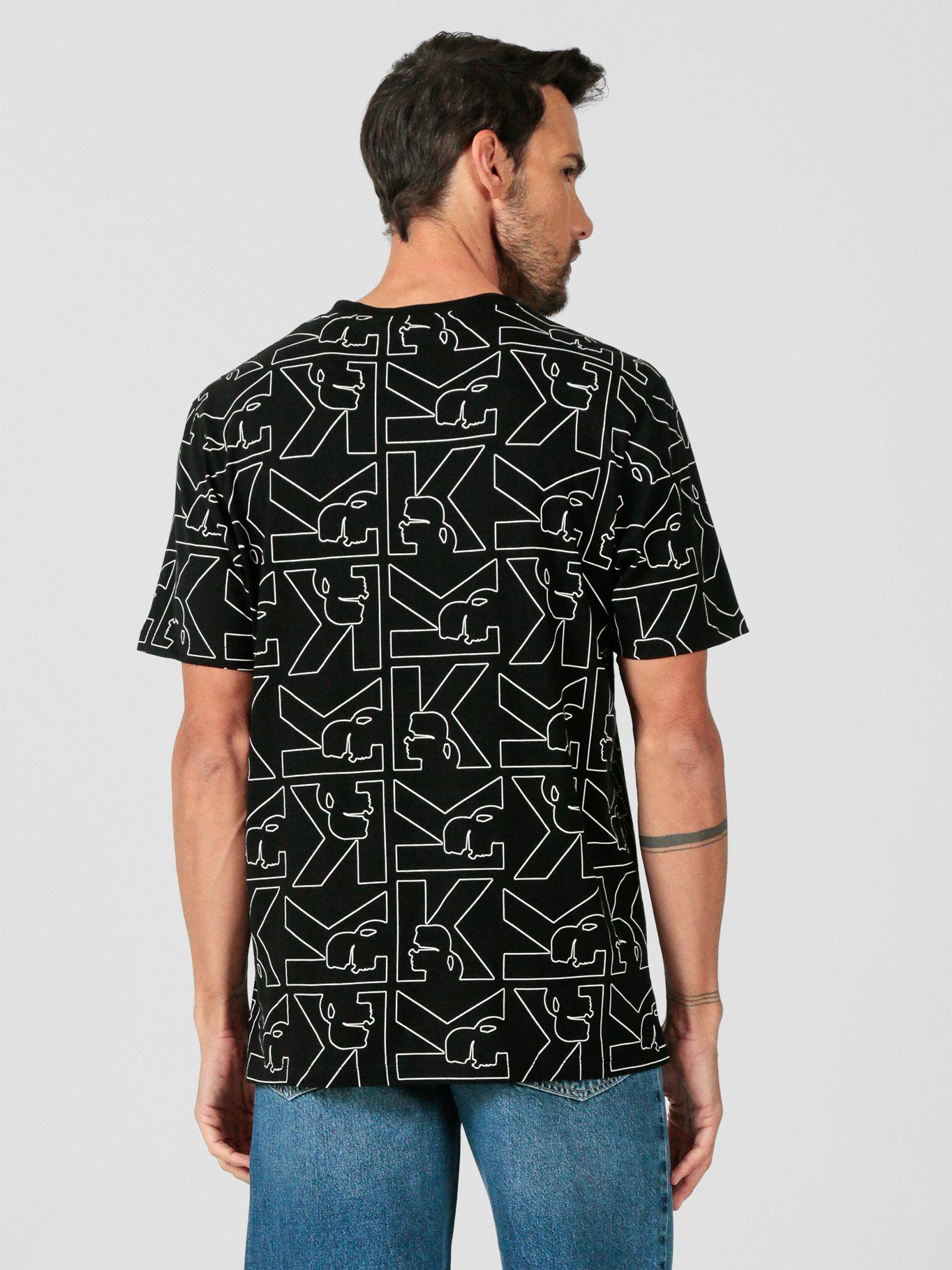 Polera con estampado Negro Karl Lagerfeld-2