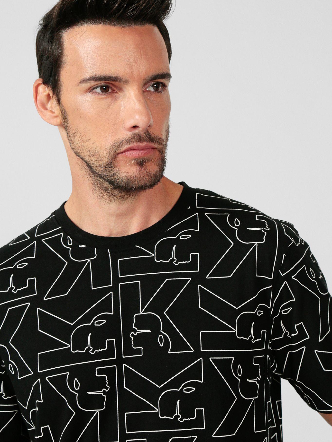 Polera con estampado Negro Karl Lagerfeld-4