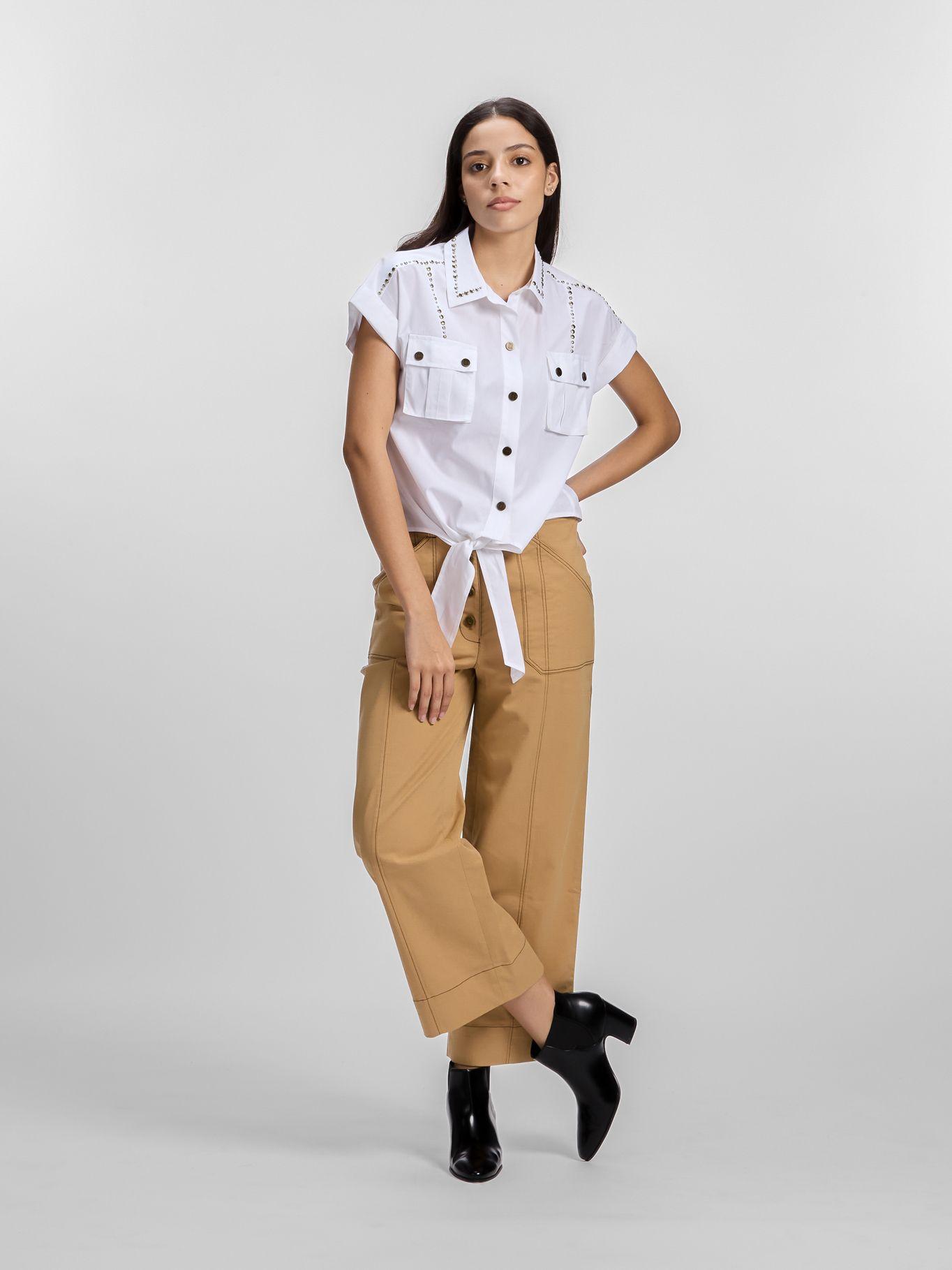 Camisa manga corta con tachuelas Negro Karl Lagerfeld-2