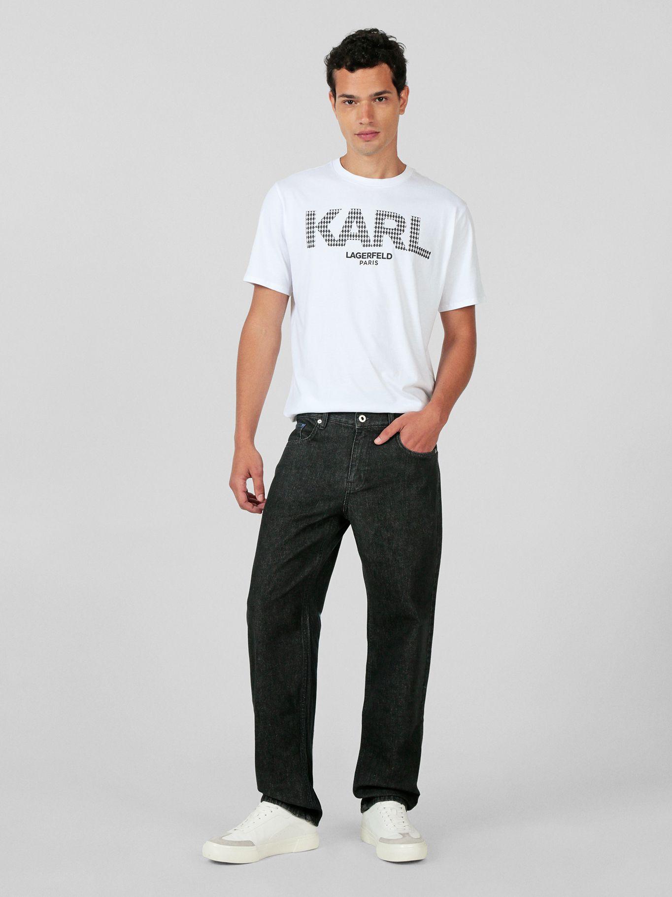 Jeans straight Negro Karl Lagerfeld-1