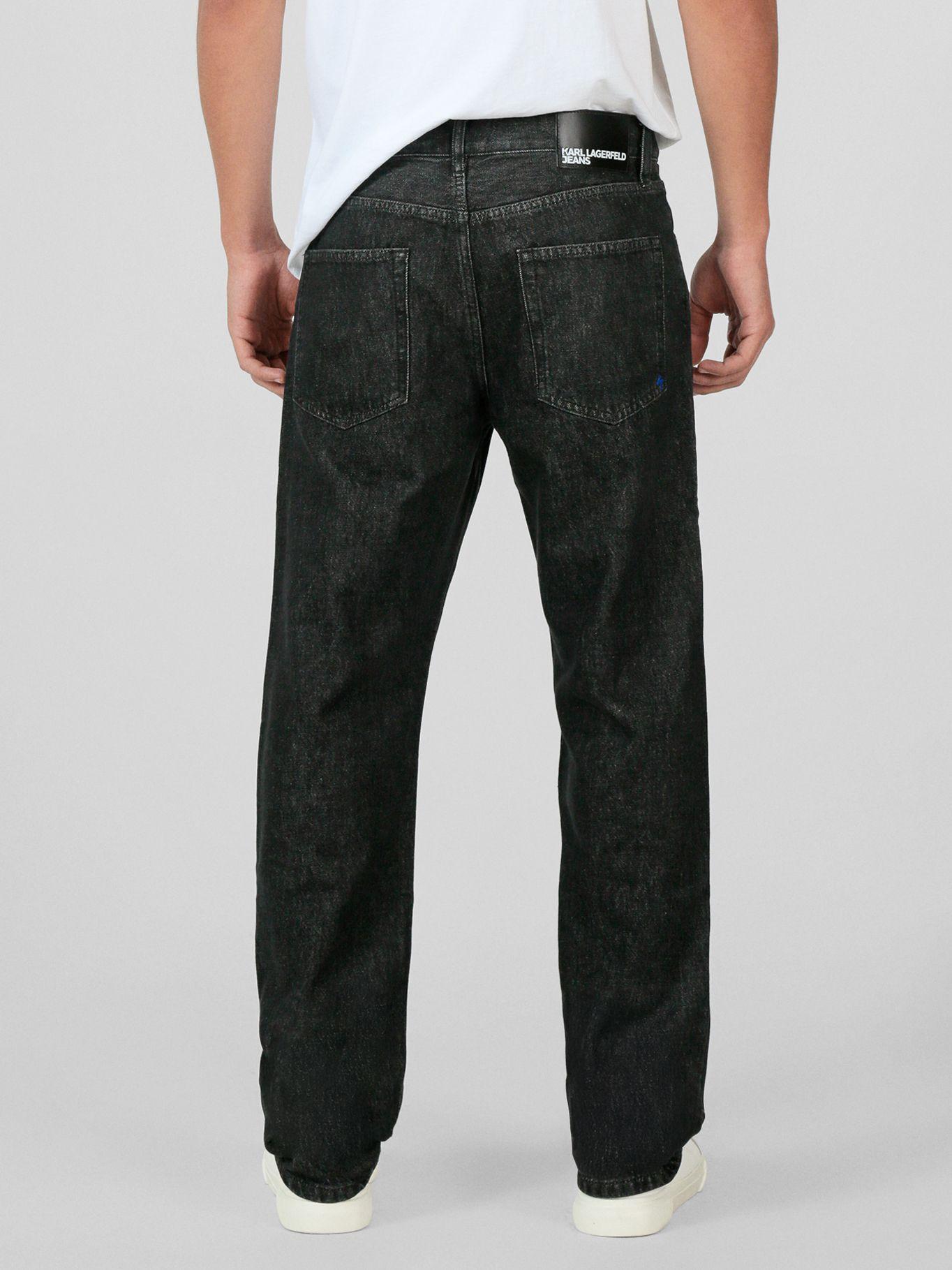 Jeans straight Negro Karl Lagerfeld-2