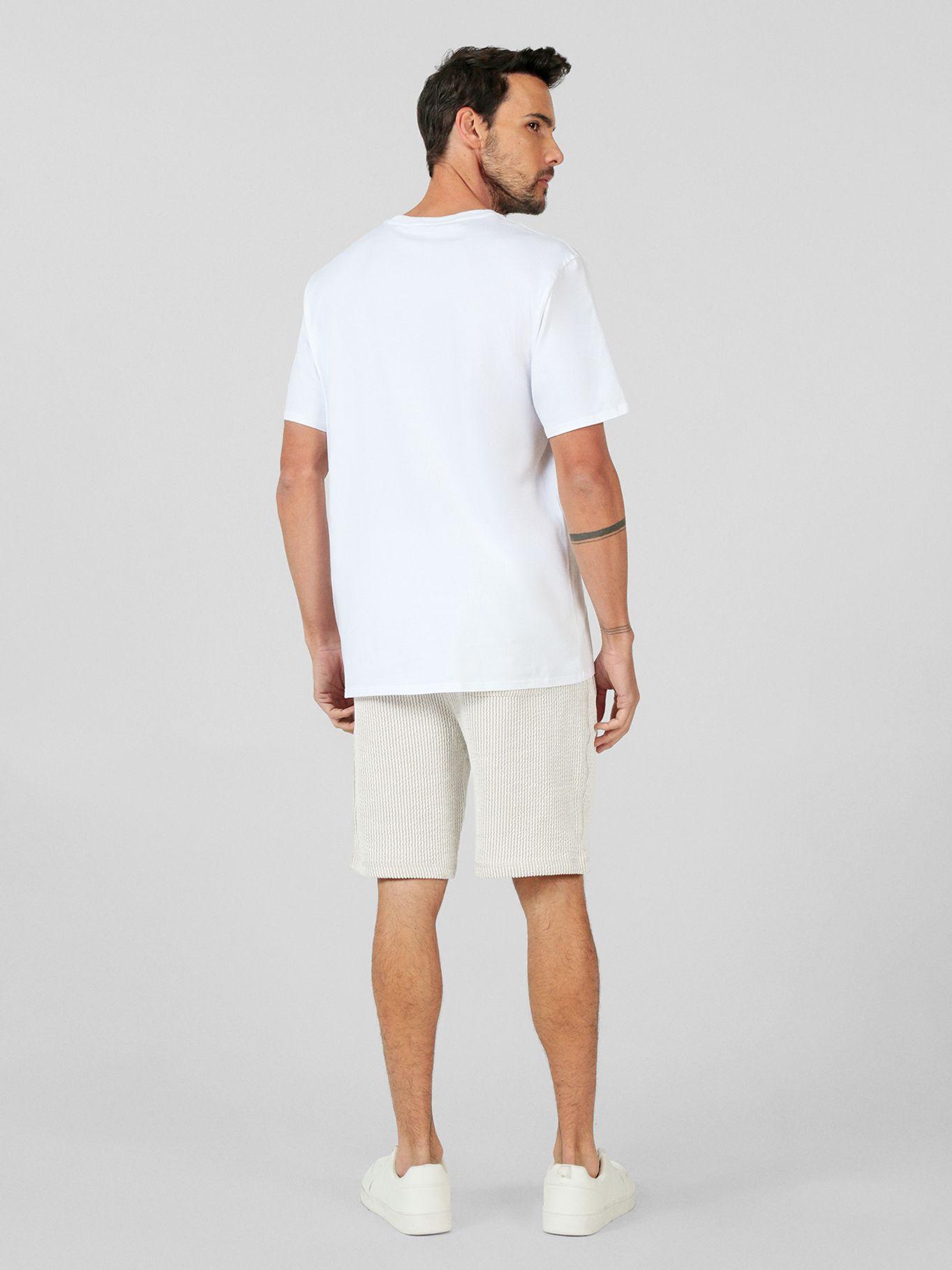 Polera con pequeño estampado-Karl Blanco Karl Lagerfeld-3