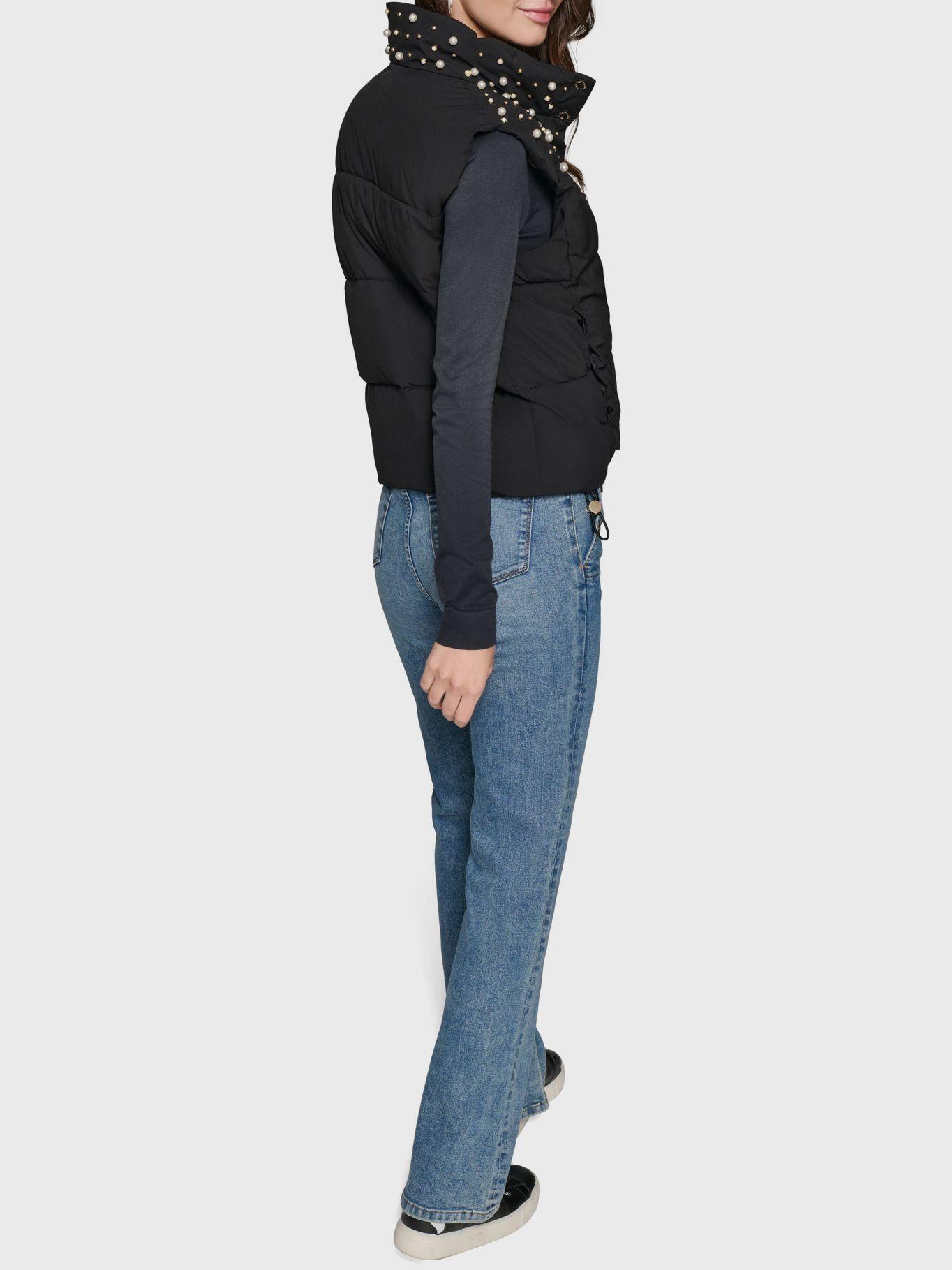 Chaleco con diseño de perlas-2