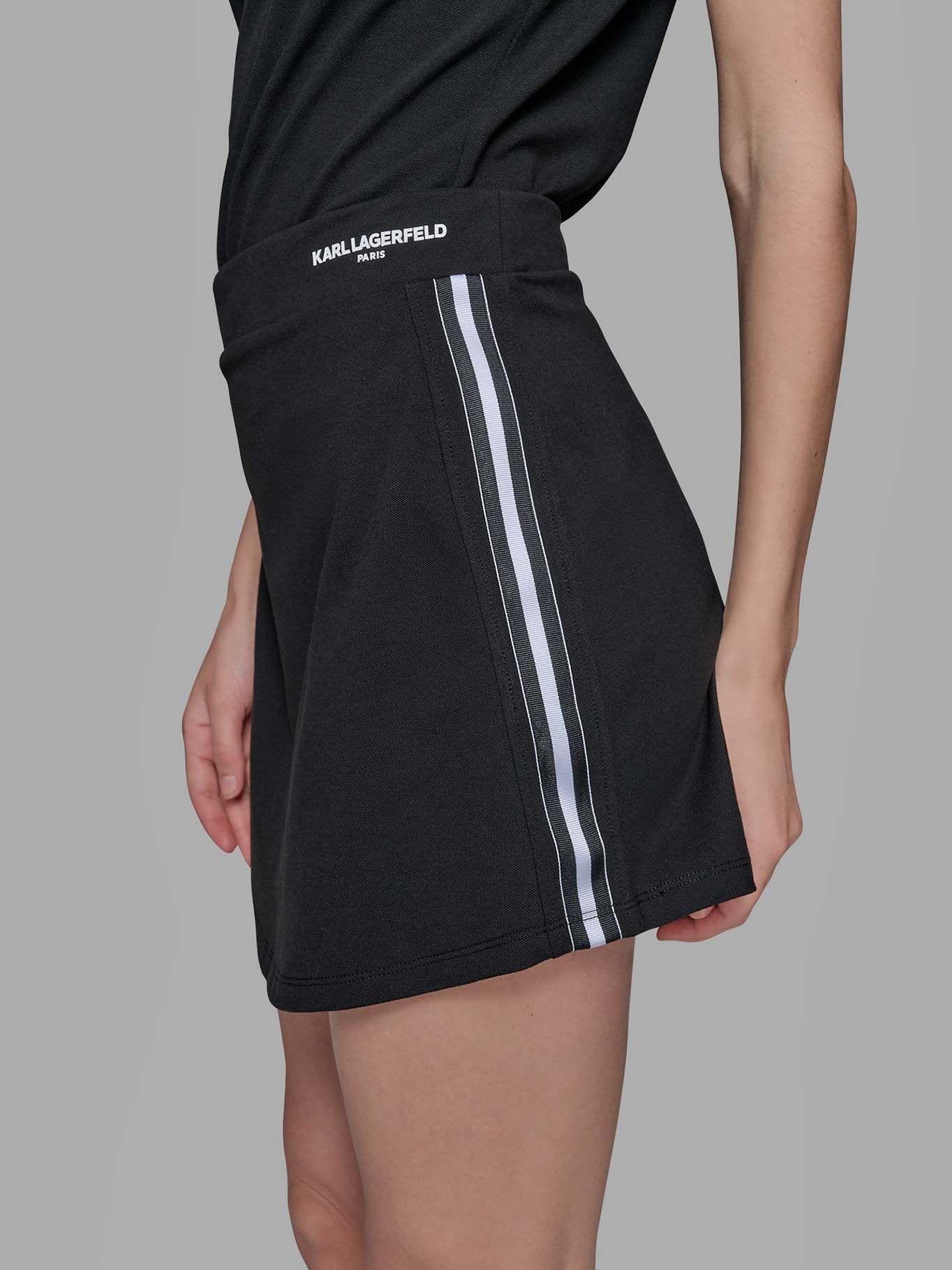 Falda pantalón - ESSENTIALS Negro Karl Lagerfeld-3