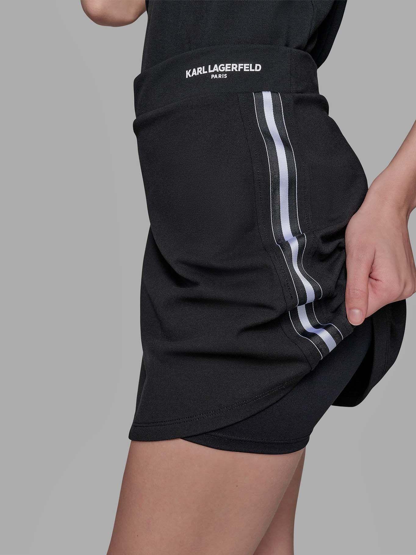 Falda pantalón - ESSENTIALS Negro Karl Lagerfeld-4