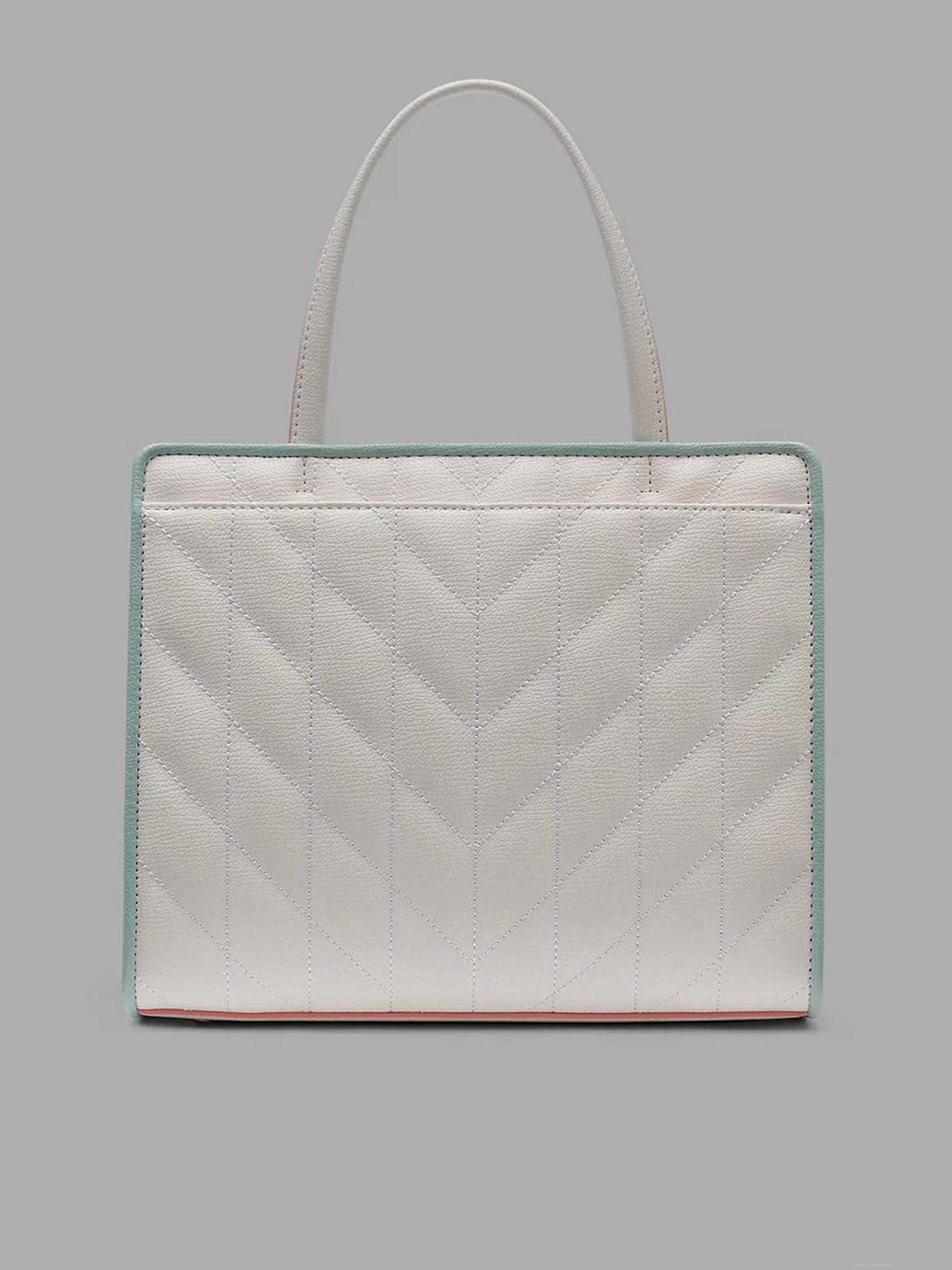 Cartera satchel Maybelle Blanco Karl Lagerfeld-2