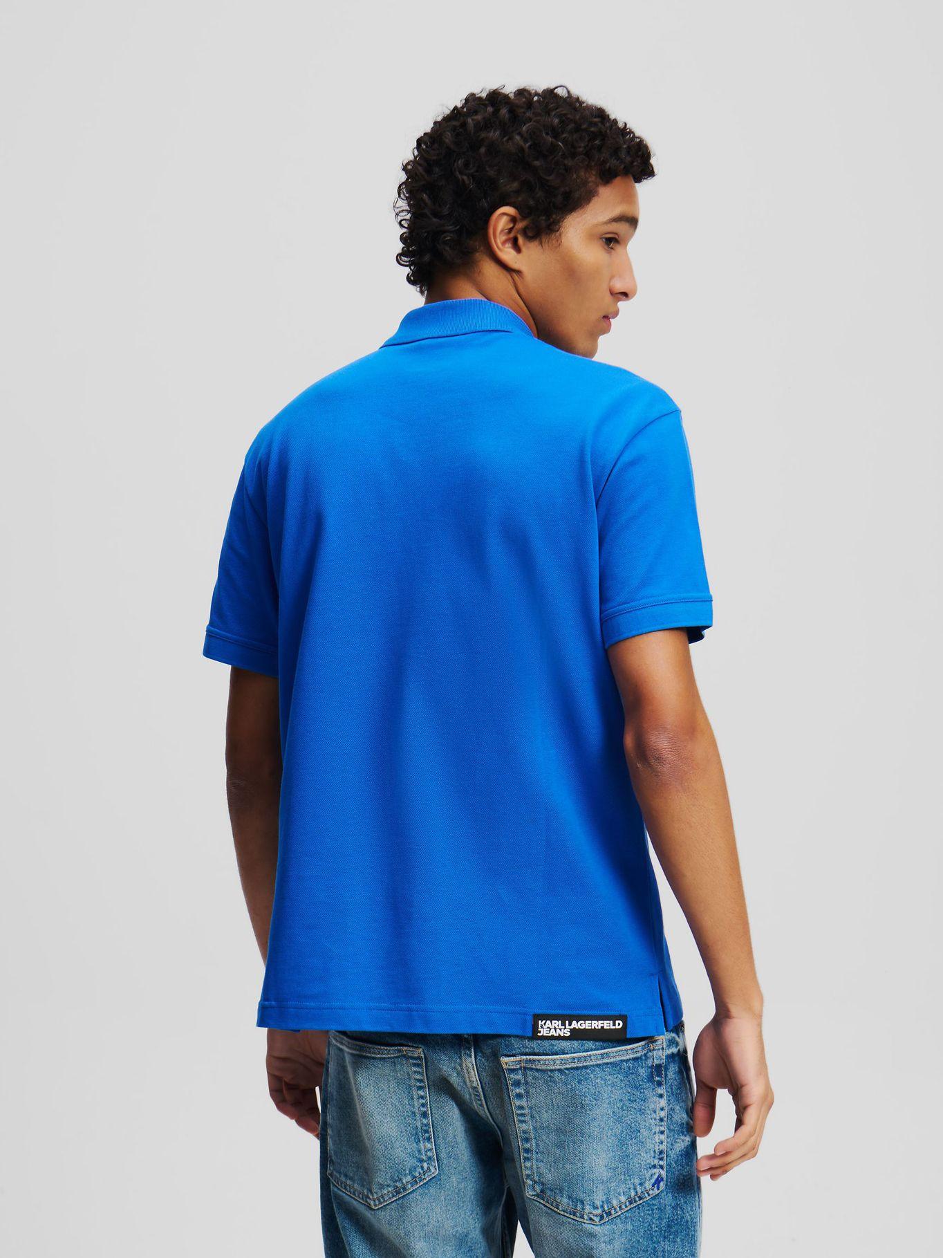 Polo regular con logotipo Azul Karl Lagerfeld-2