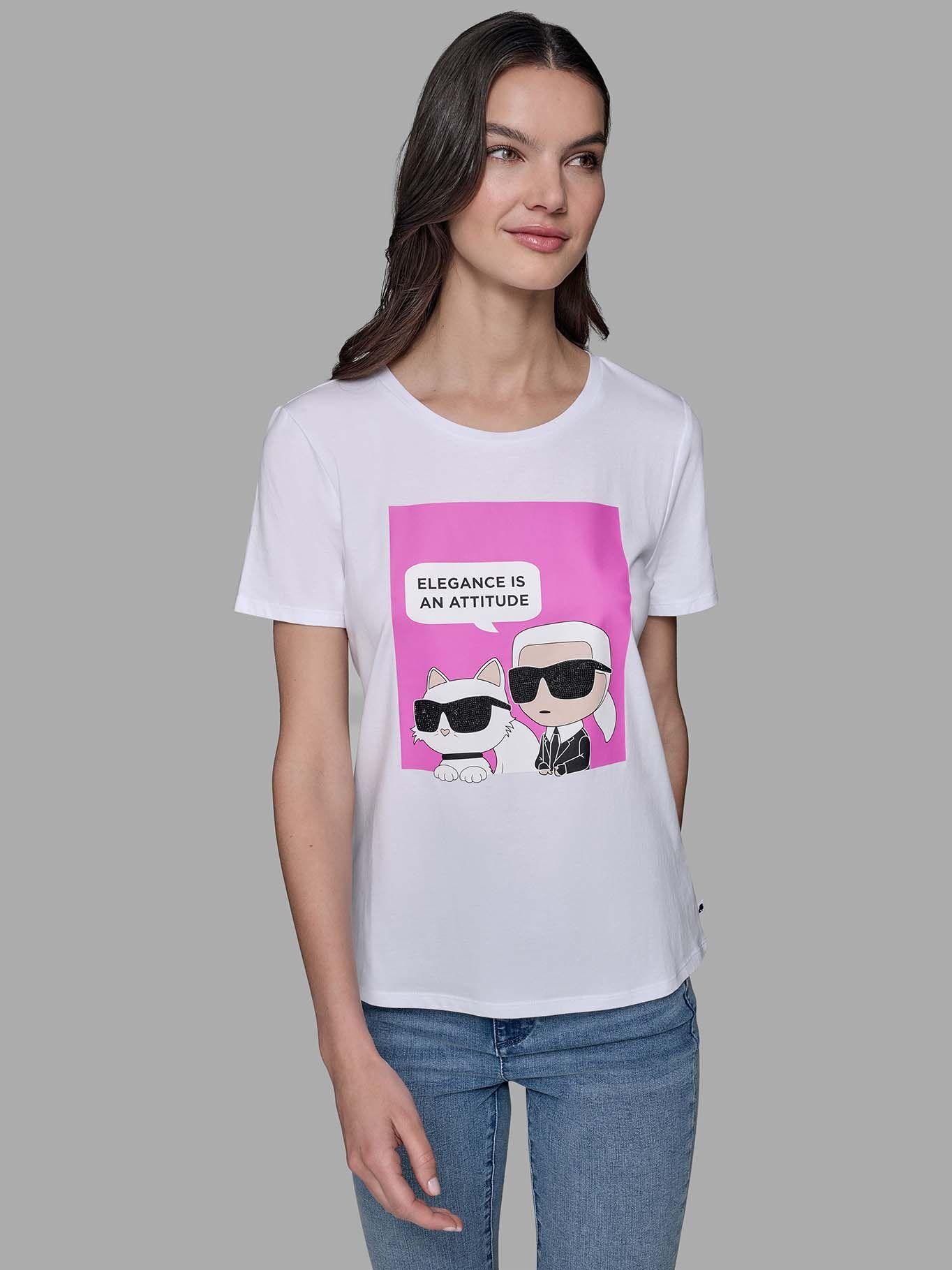 Polera mini Karl y Choupette Multicolor Karl Lagerfeld-0