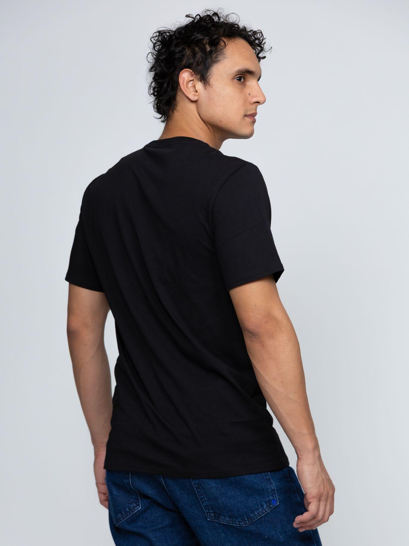 Polera con logo de efecto metálico Negro Karl Lagerfeld-1