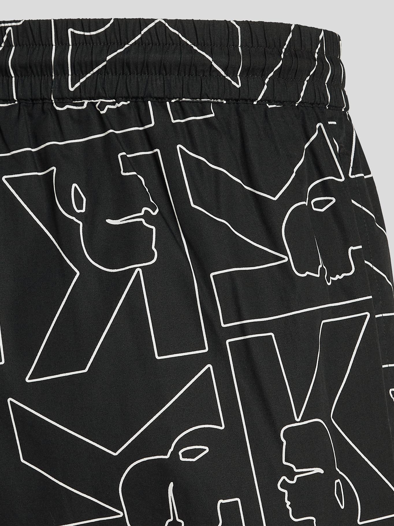 Short de algodón con estampado Negro Karl Lagerfeld-2