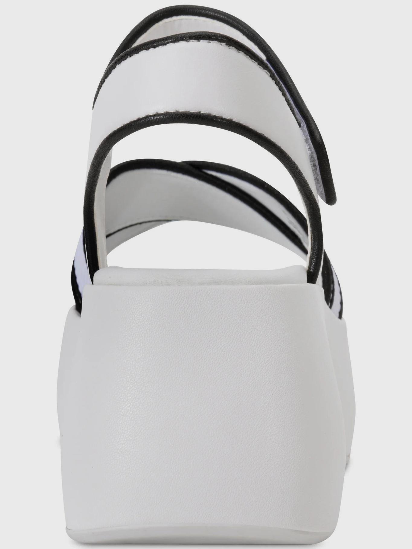 Sandalias con plataforma - MEDDI Blancas-2