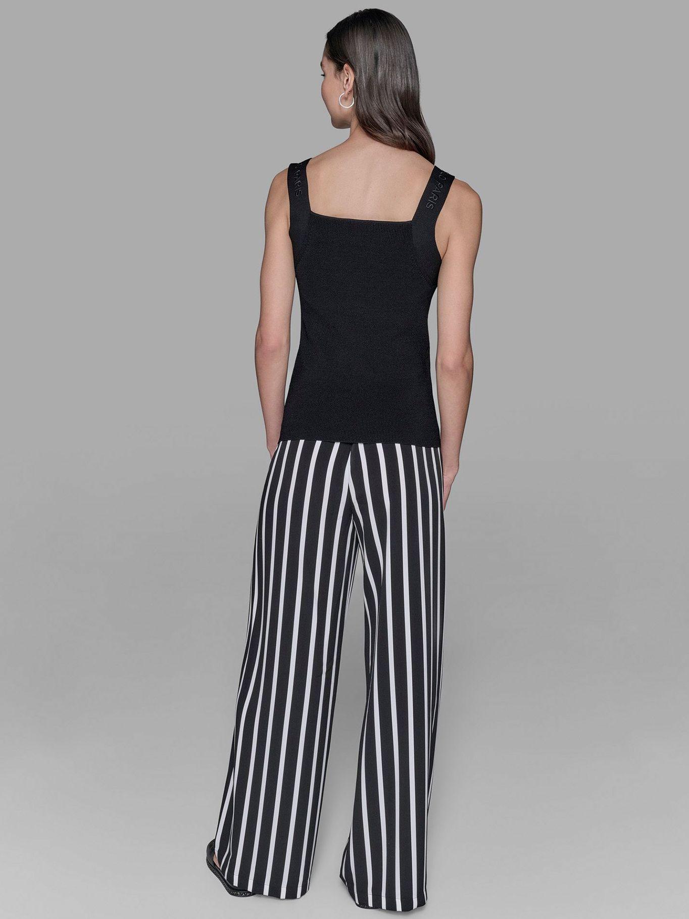 Sweater sin mangas tejido punto Negro Karl Lagerfeld-2