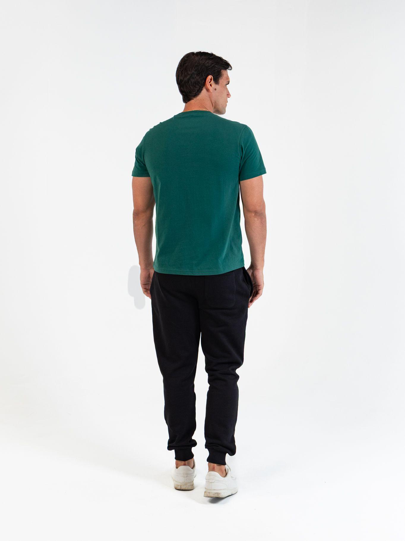Polera essential con firma bordada Verde Karl Lagerfeld-2