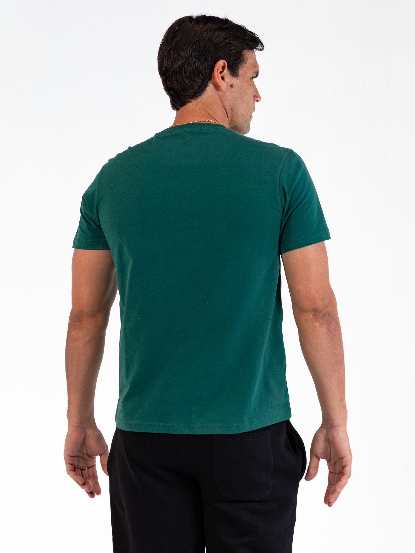 Polera essential con firma bordada Verde Karl Lagerfeld-3
