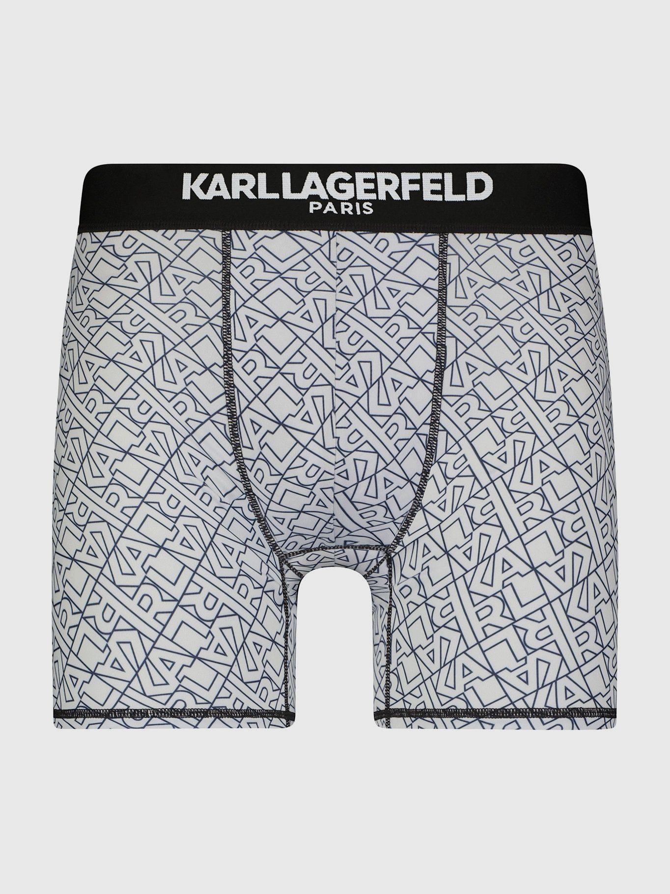 Pack de 3 bóxers estampados Flat Head Blanco Karl-2