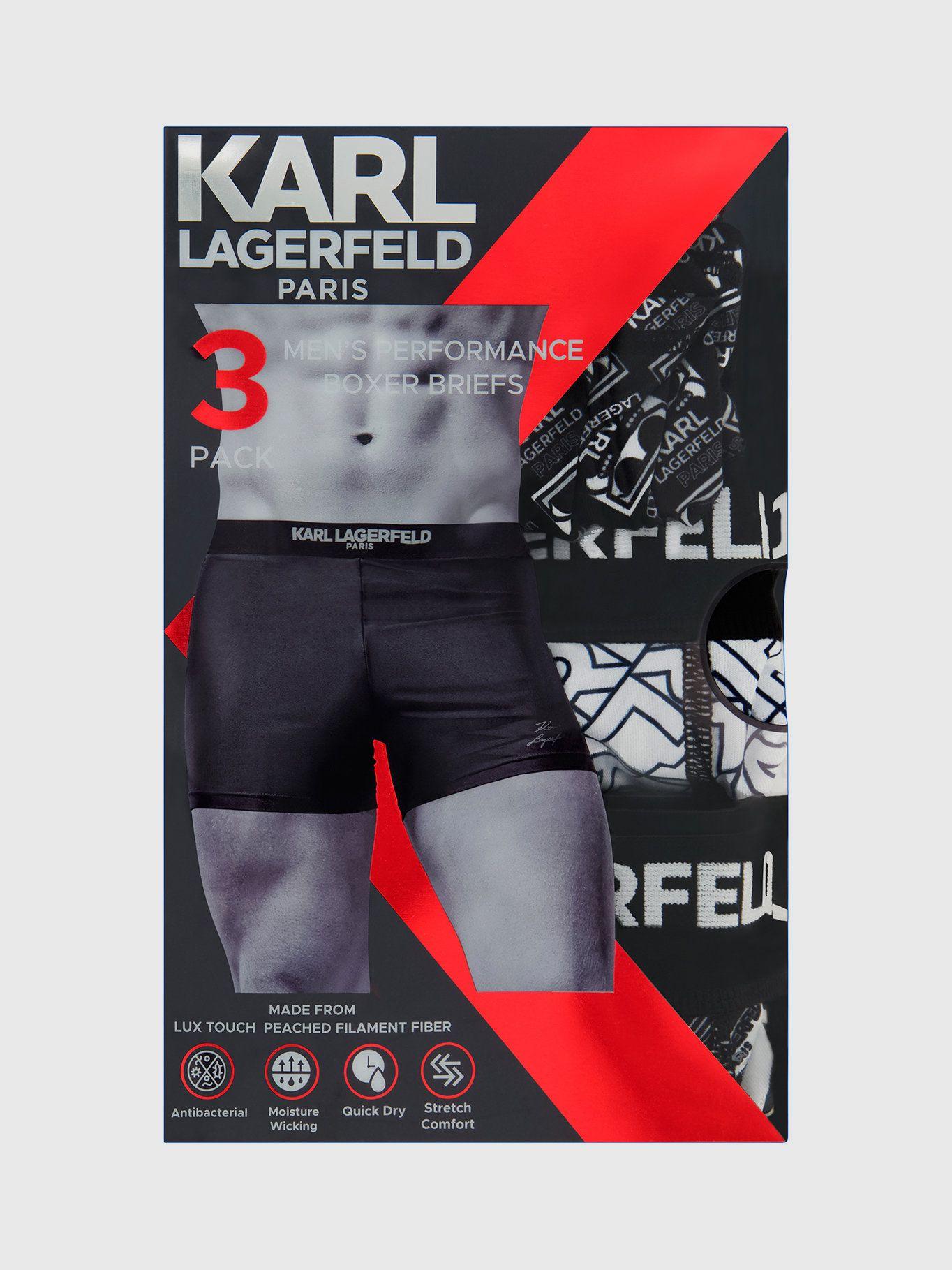 Pack de 3 bóxers estampados Flat Head Blanco Karl-4