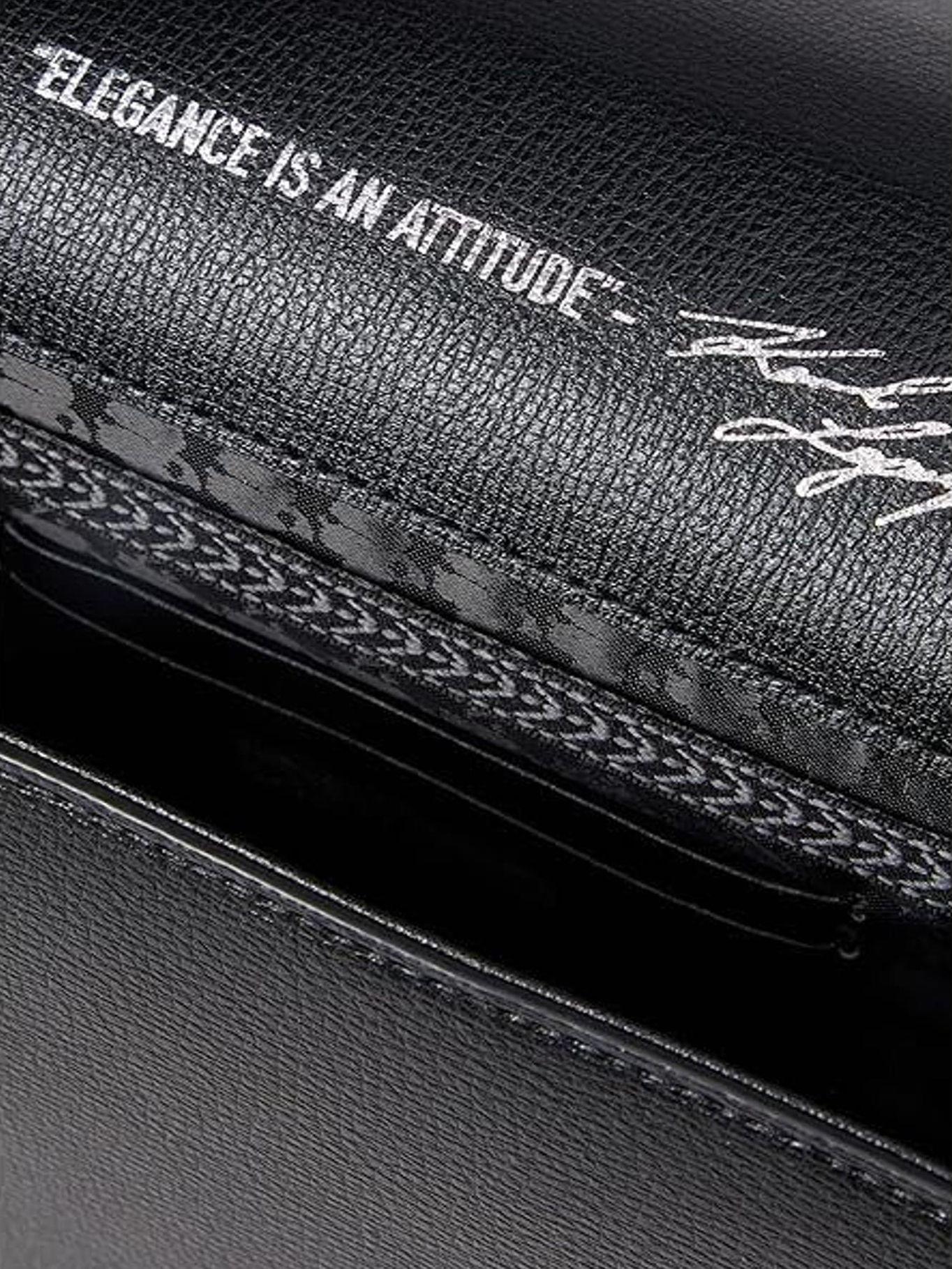Cartera cruzada con logotipo metálico - Simone Negra-2