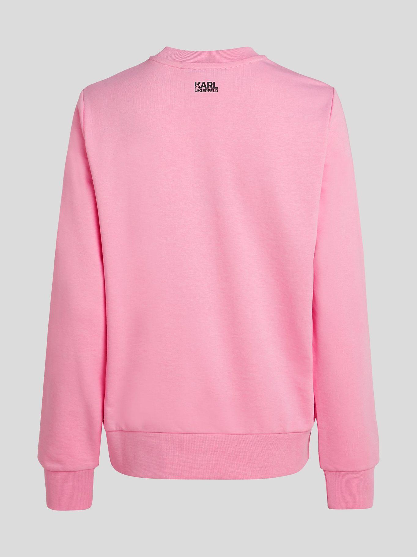 Polerón varsity con bordado Rosado Karl Lagerfeld-1