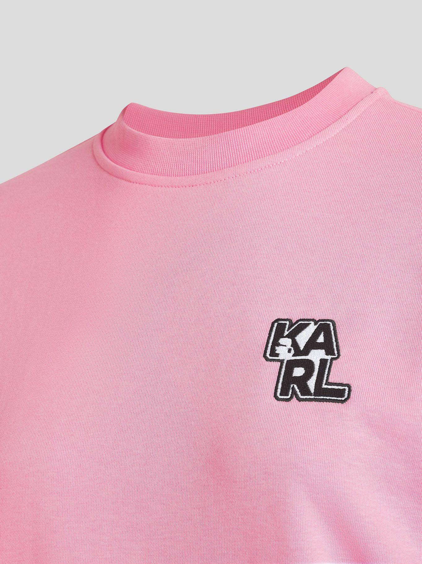 Polerón varsity con bordado Rosado Karl Lagerfeld-2