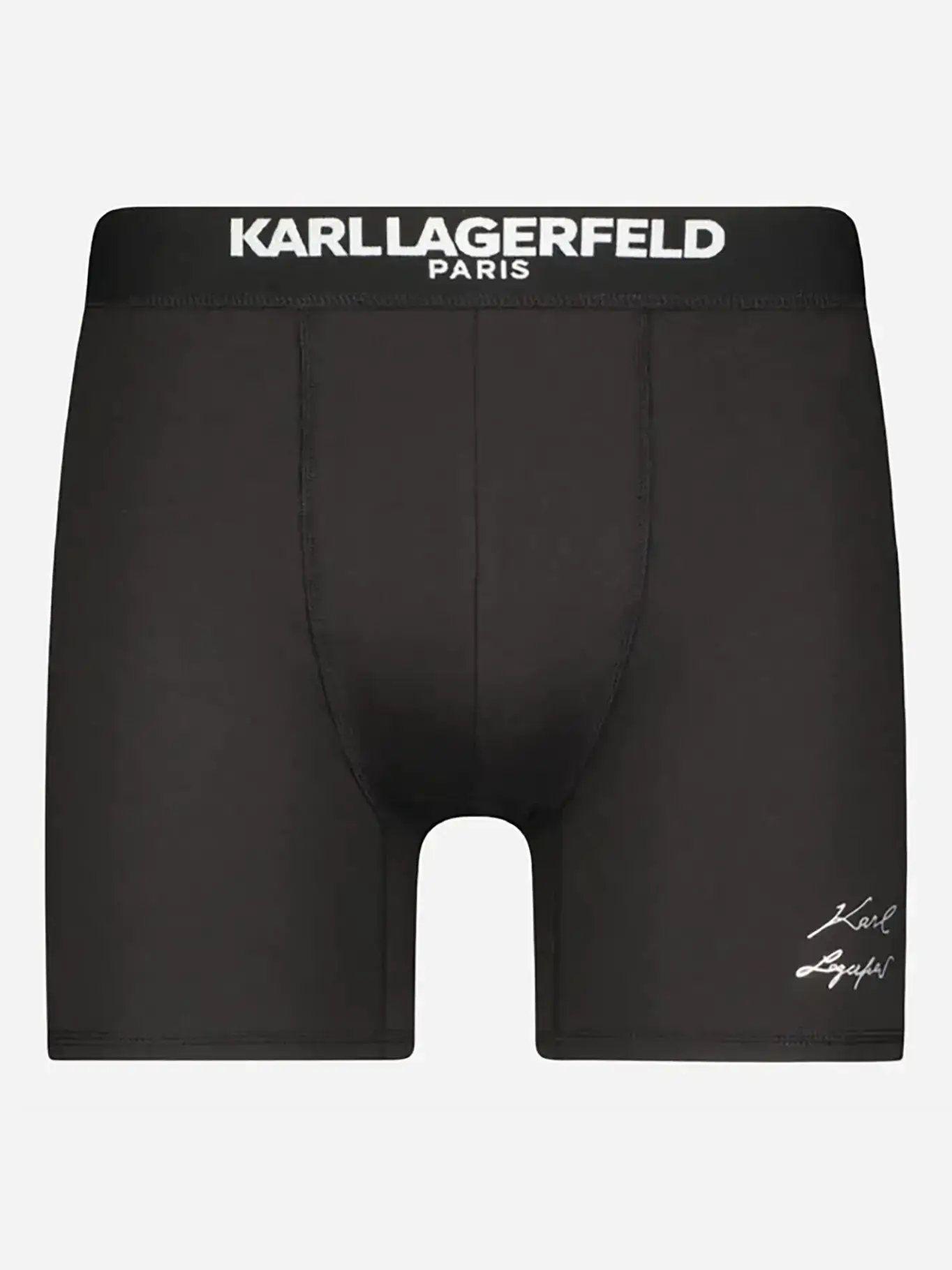 Pack de 3 bóxers lisos Negro Karl Lagerfeld-1