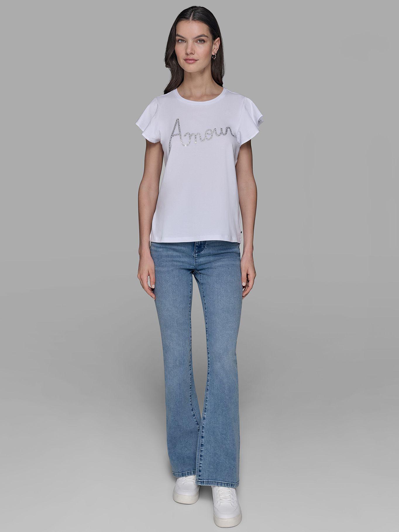 Polera estampado gráfico amour Blanco Karl Lagerfeld-0