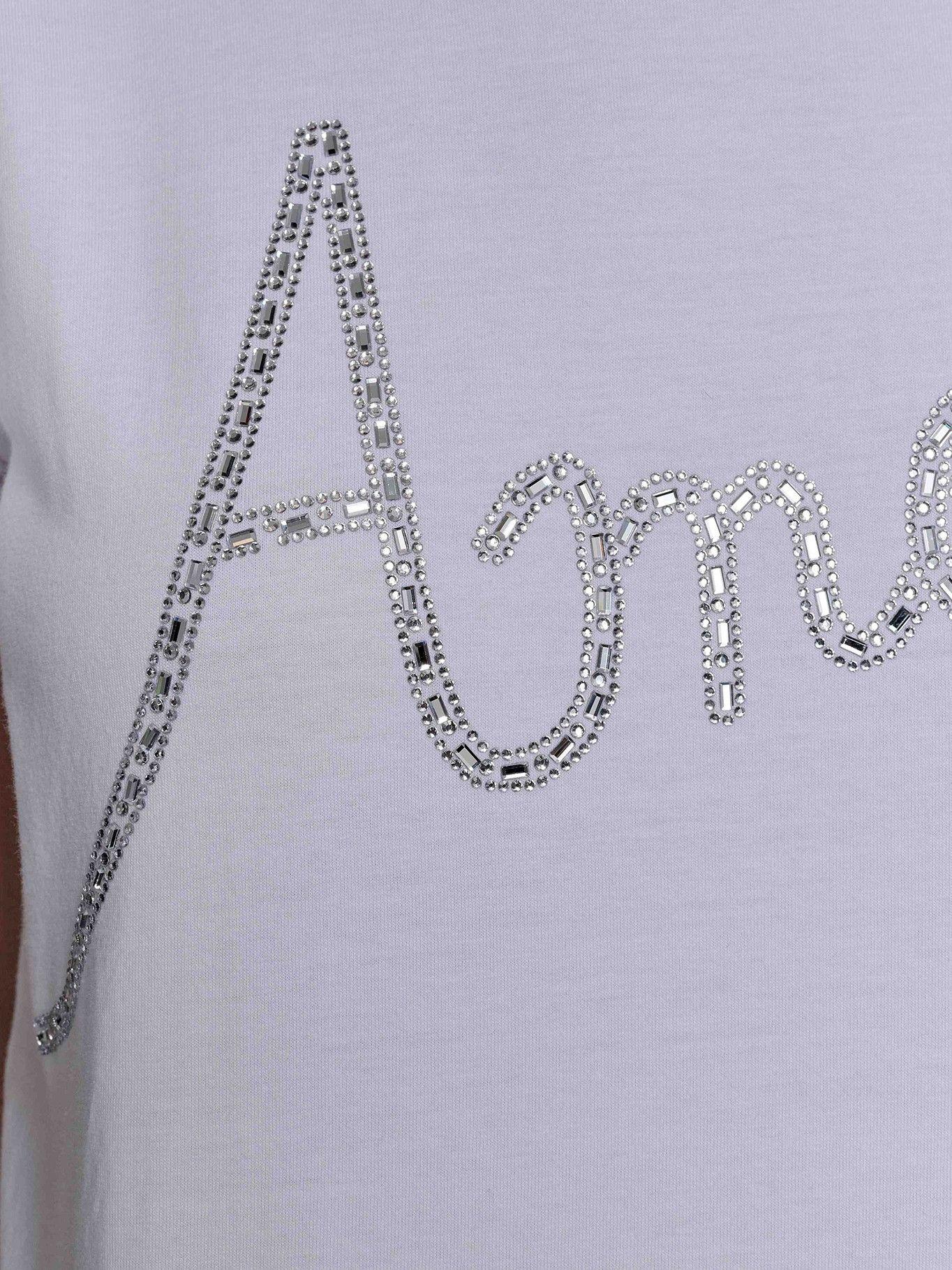 Polera estampado gráfico amour Blanco Karl Lagerfeld-5