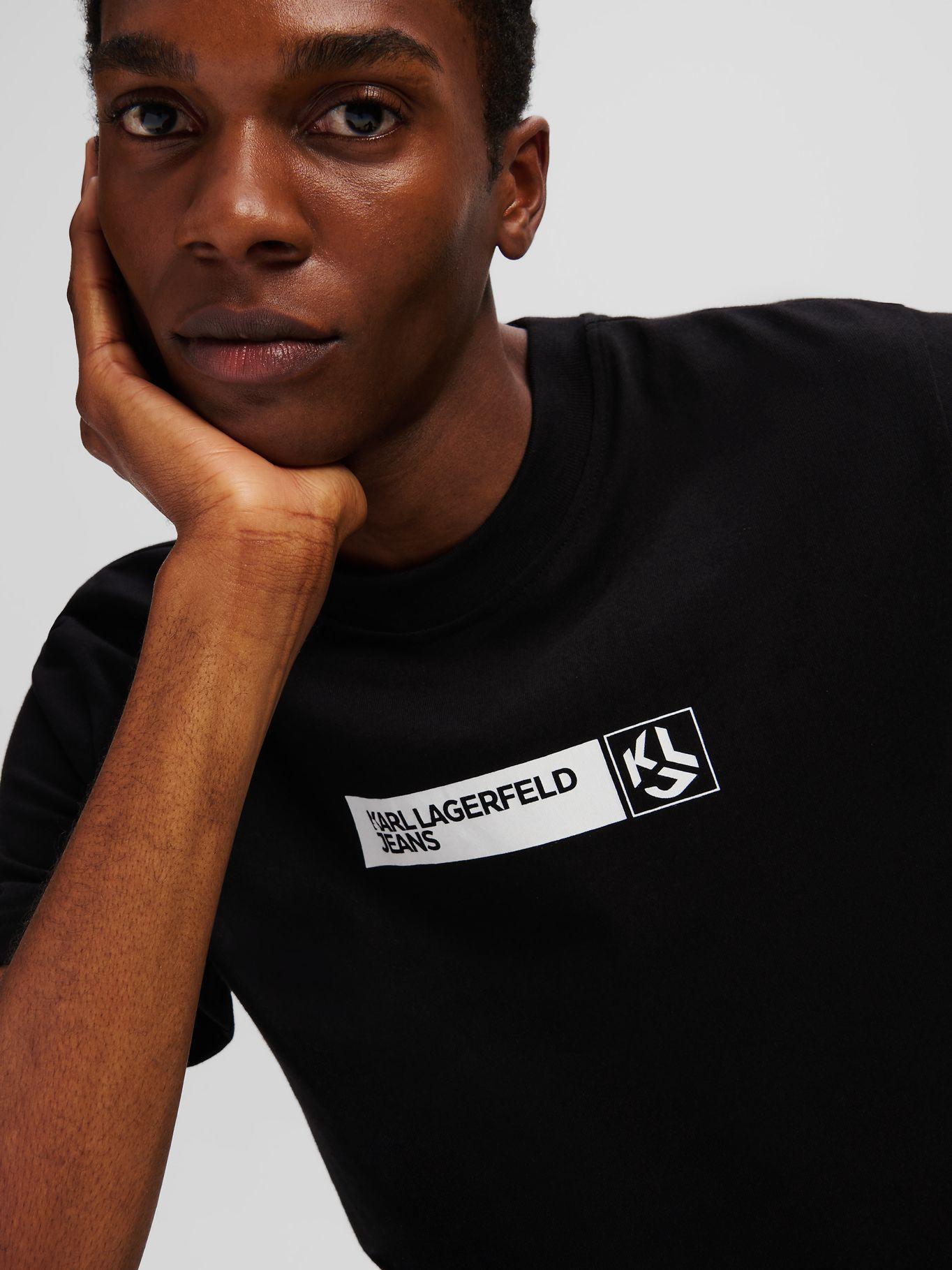 Polera slim graphic Negro - Karl Lagerfeld-3