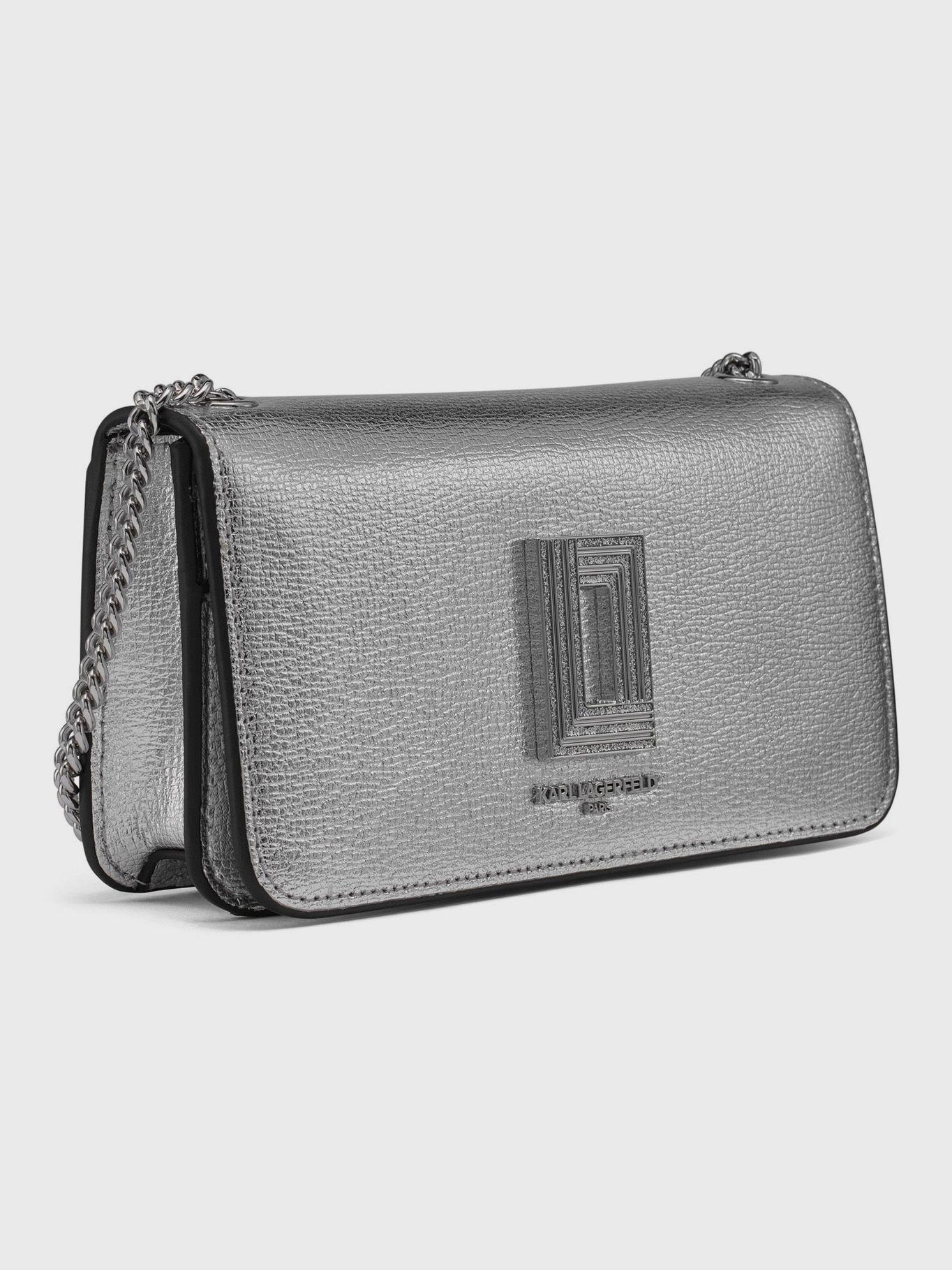 Cartera con cadena - Kosette Plateada-2
