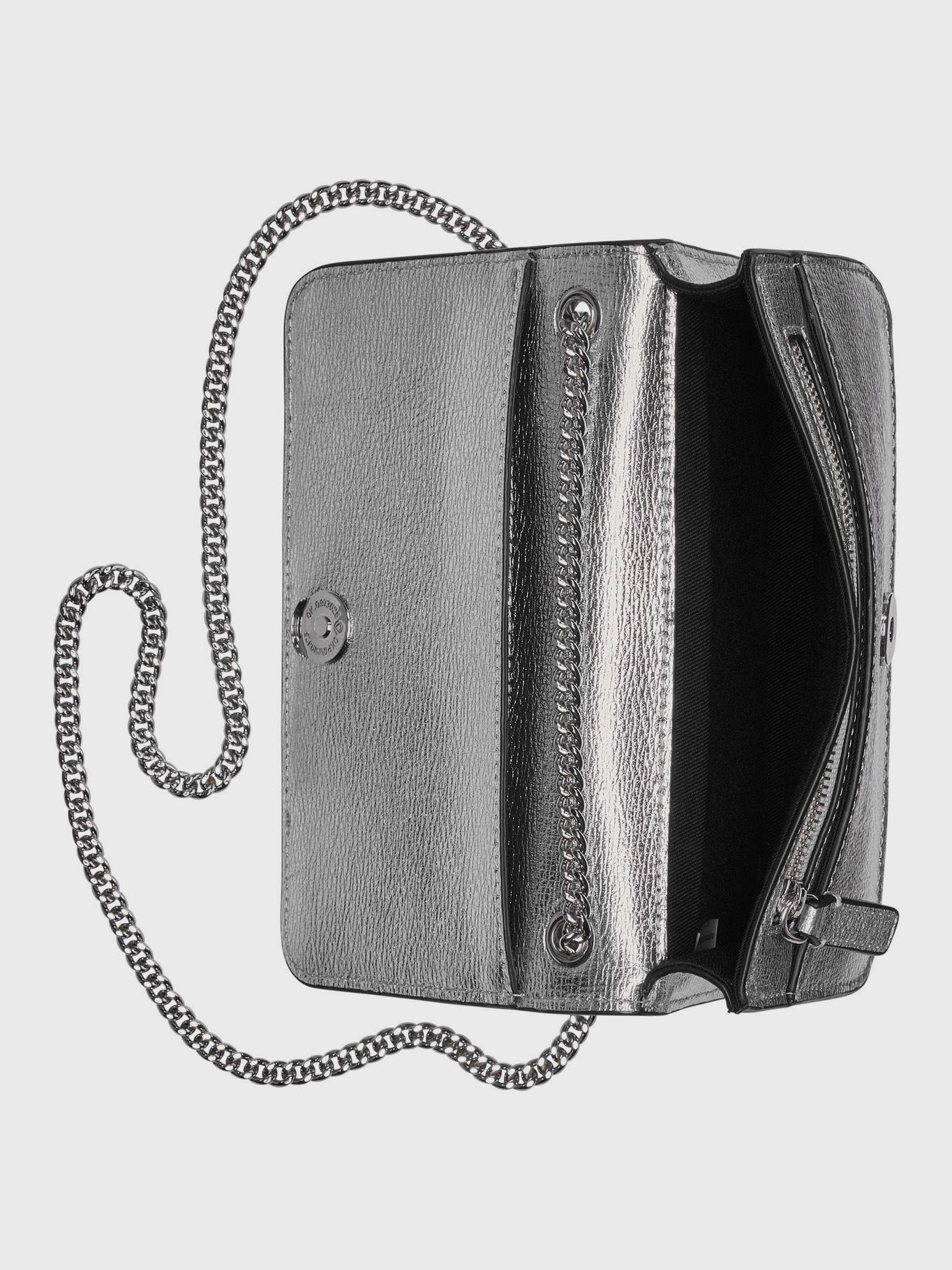 Cartera con cadena - Kosette Plateada-3