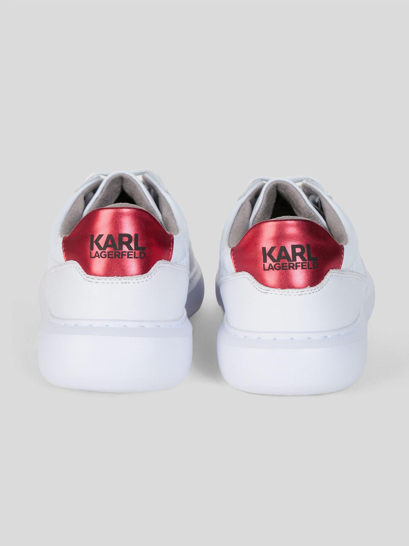 Zapatillas de cuero con logo lateral grabado Blanco-2