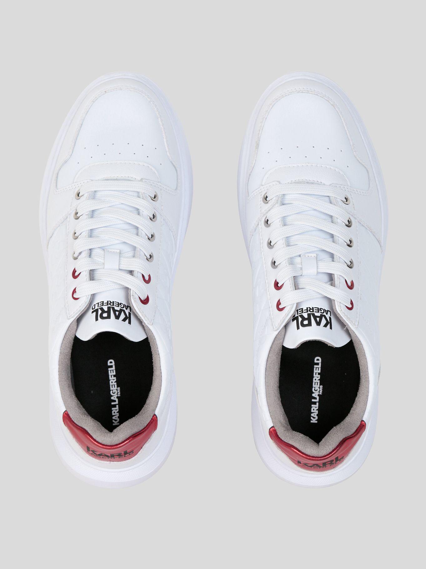 Zapatillas de cuero con logo lateral grabado Blanco-3