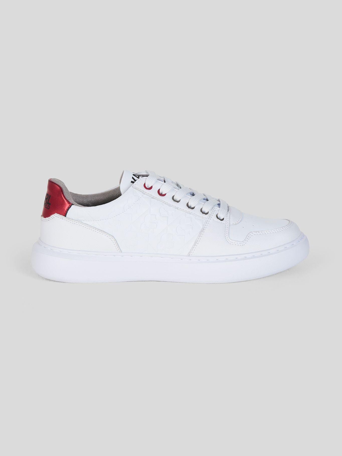 Zapatillas de cuero con logo lateral grabado Blanco-5