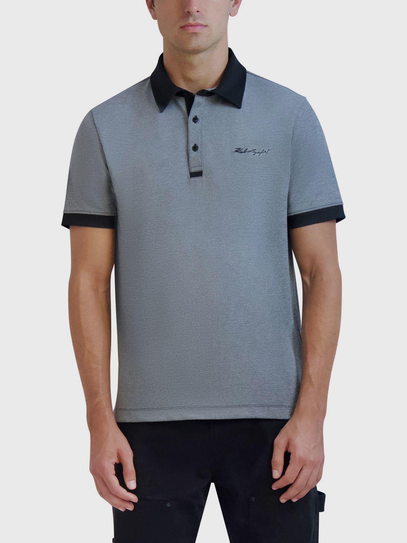 Polo con ribetes en contraste-0