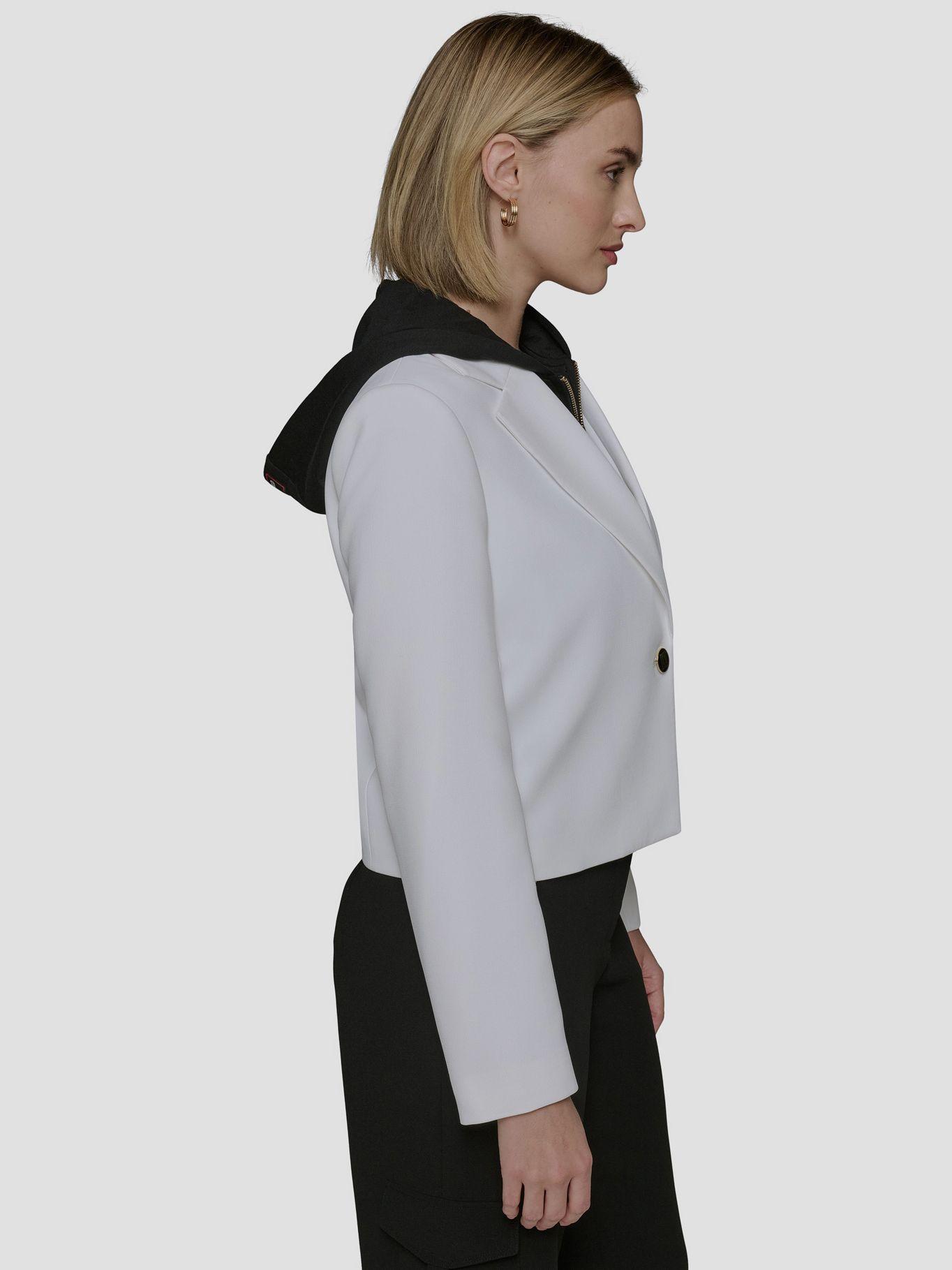 Chaqueta corta con gorro Blanco Karl Lagerfeld-4