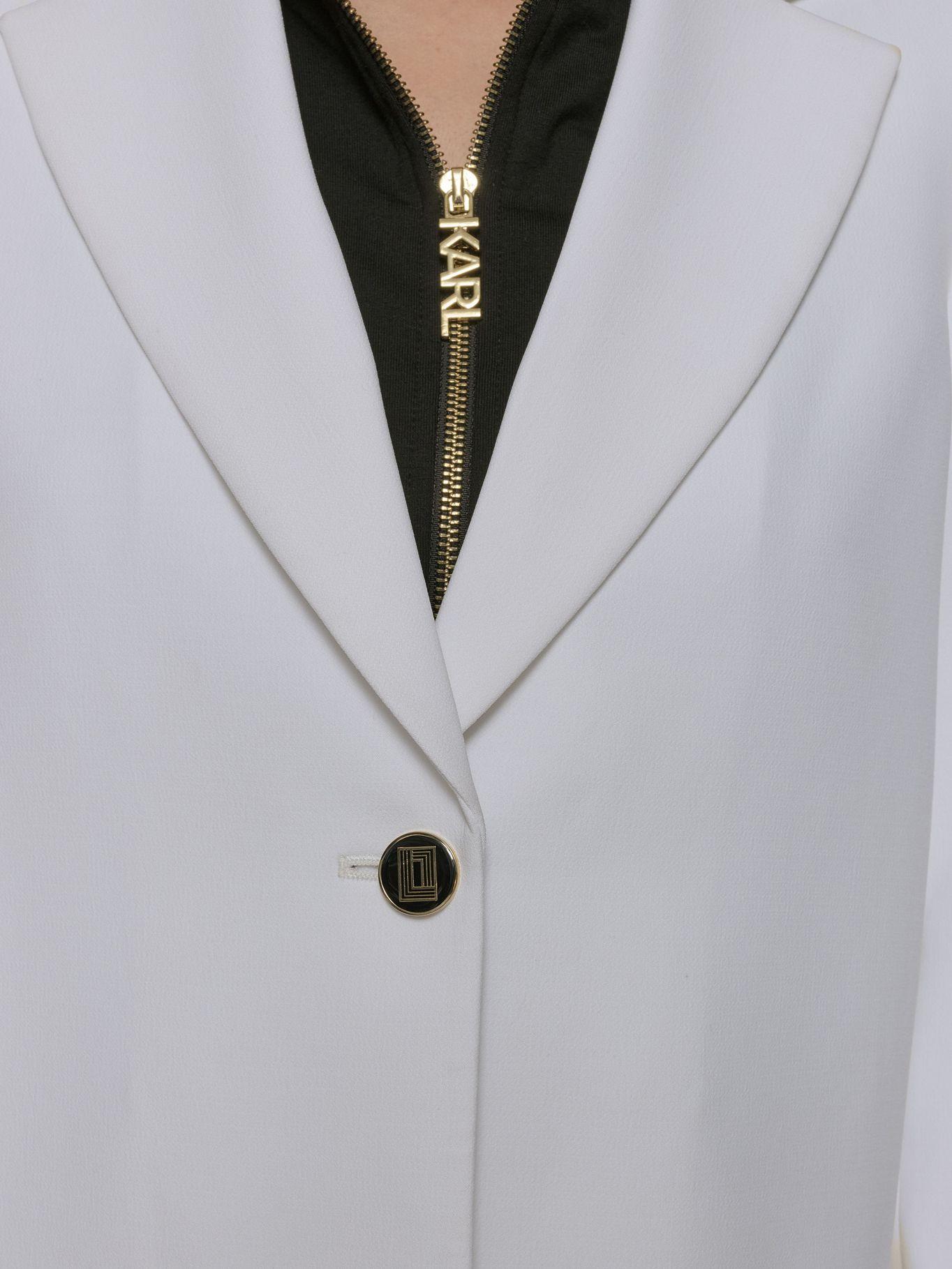 Chaqueta corta con gorro Blanco Karl Lagerfeld-6