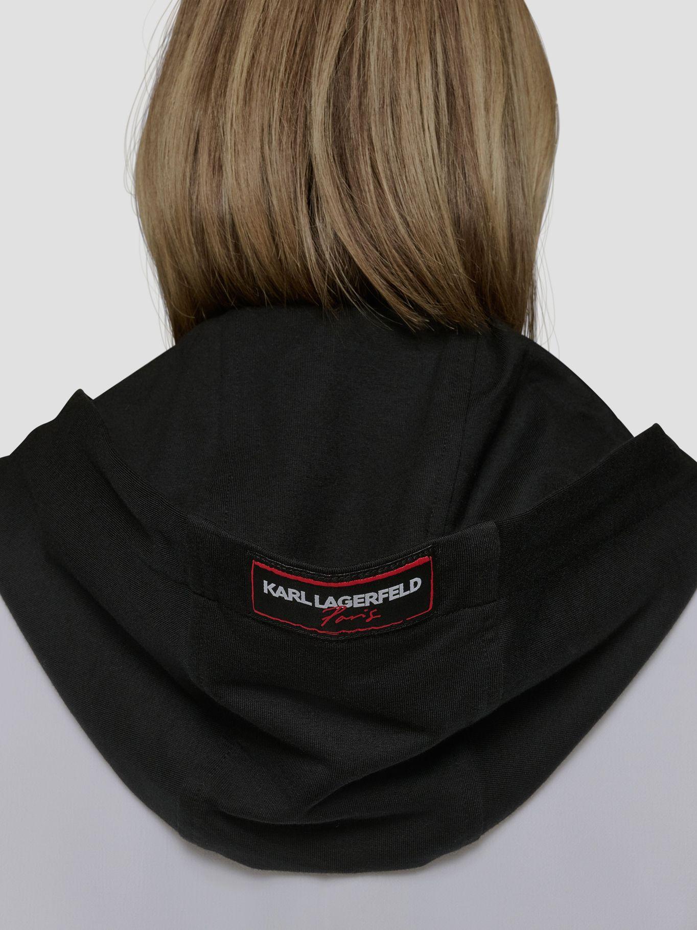 Chaqueta corta con gorro Blanco Karl Lagerfeld-7