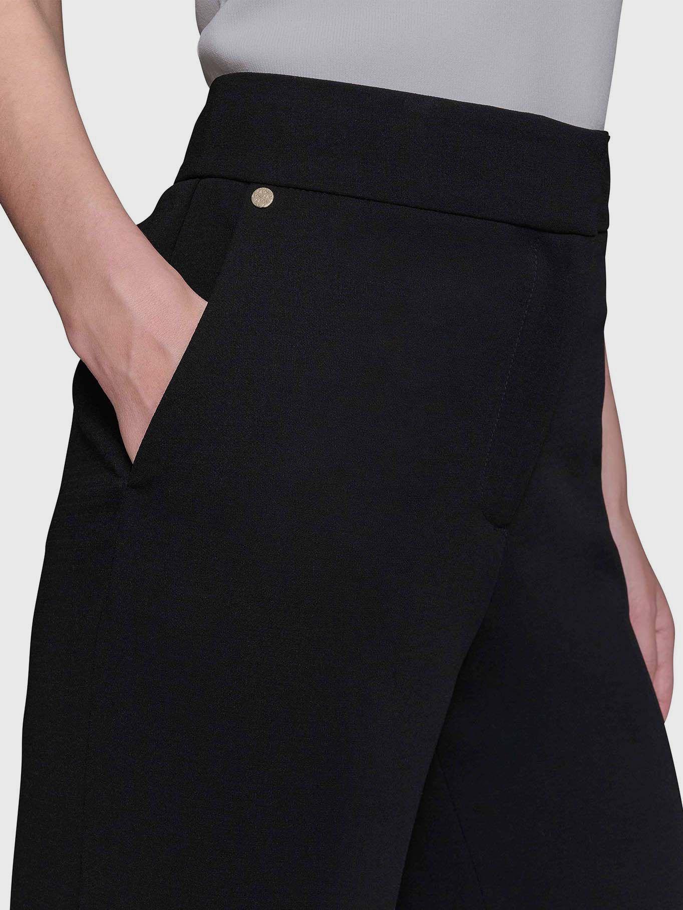 Pantalón pierna ancha - ESSENTIAL Negro Karl Lagerfeld-4