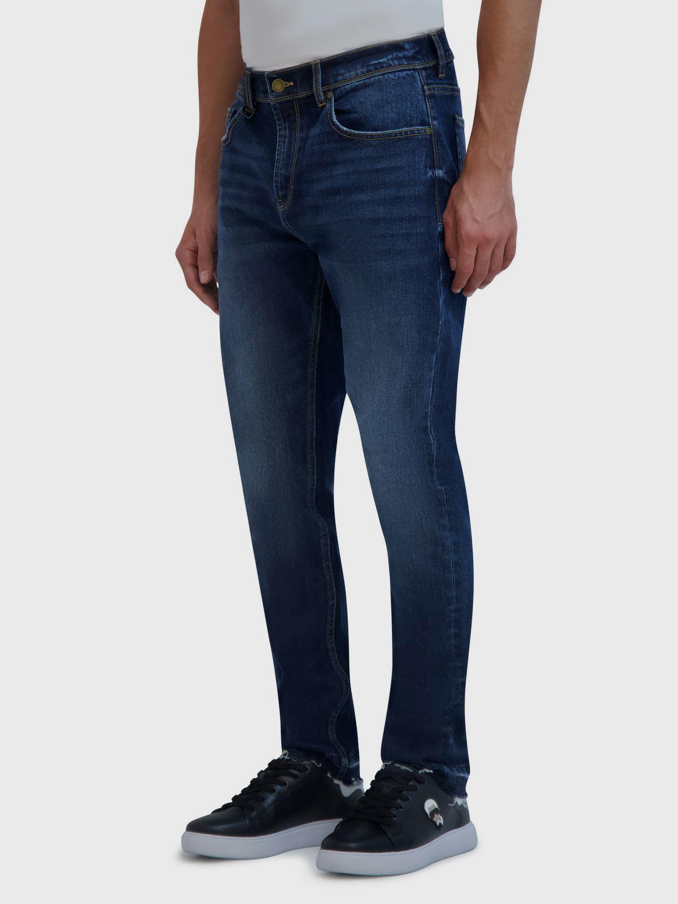 Jeans slim straight Blanco Karl Lagerfeld-3