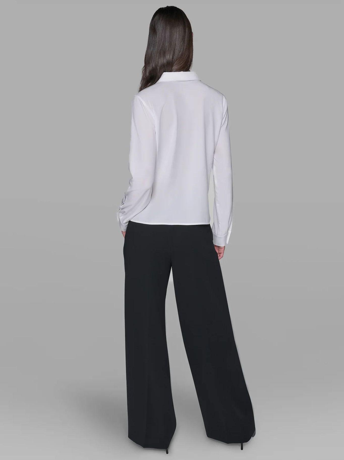 Camisa estampado gráfico distintivo París Blanco-2