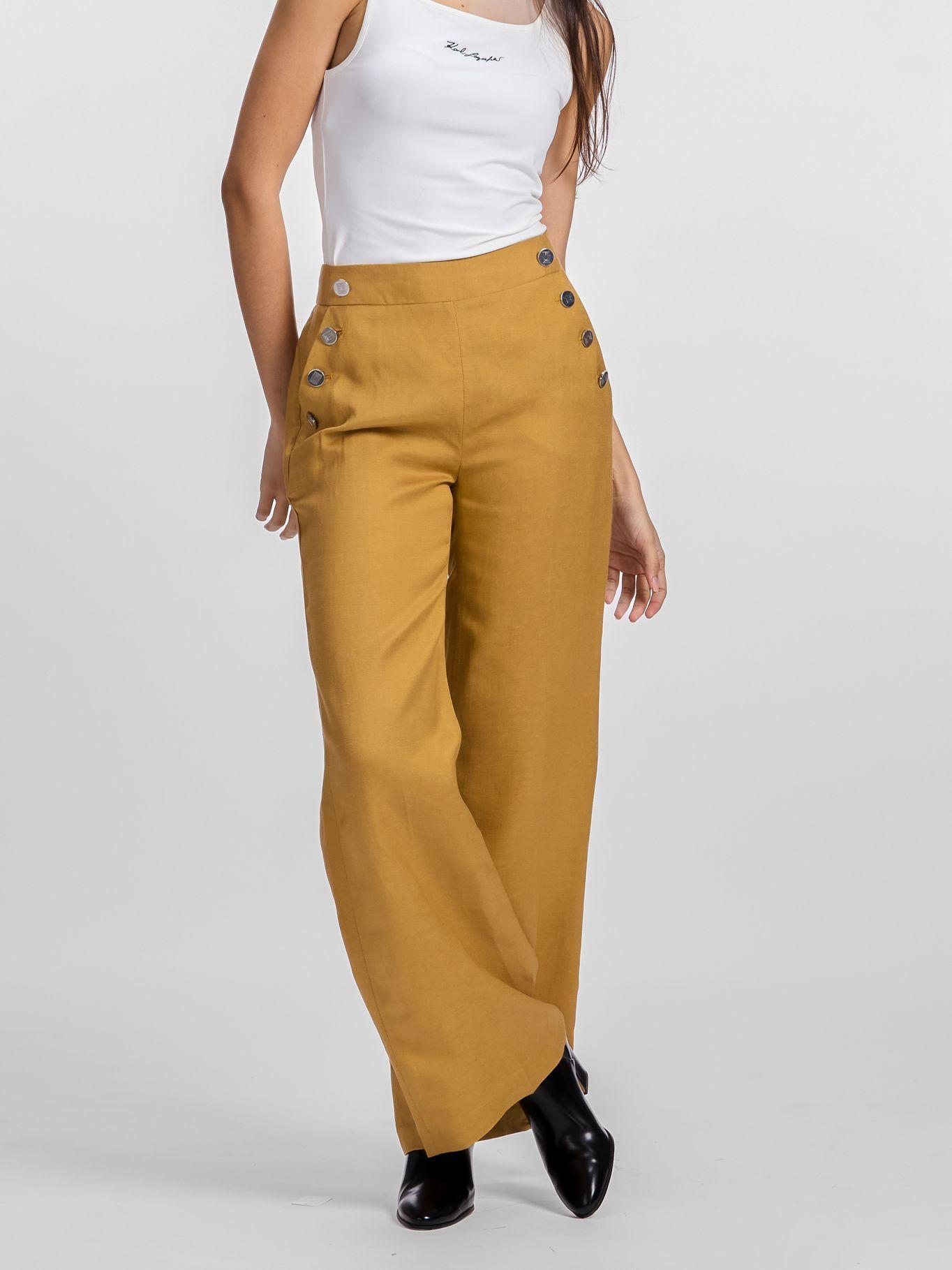 Pantalón con inspiración náutica Café Karl Lagerfeld-0